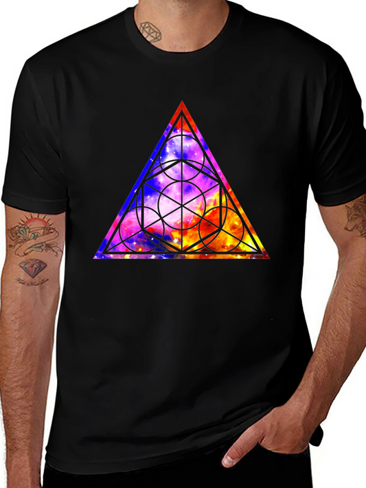 Mystic Triangle Graphic Tee - Mens Black T-Shirt