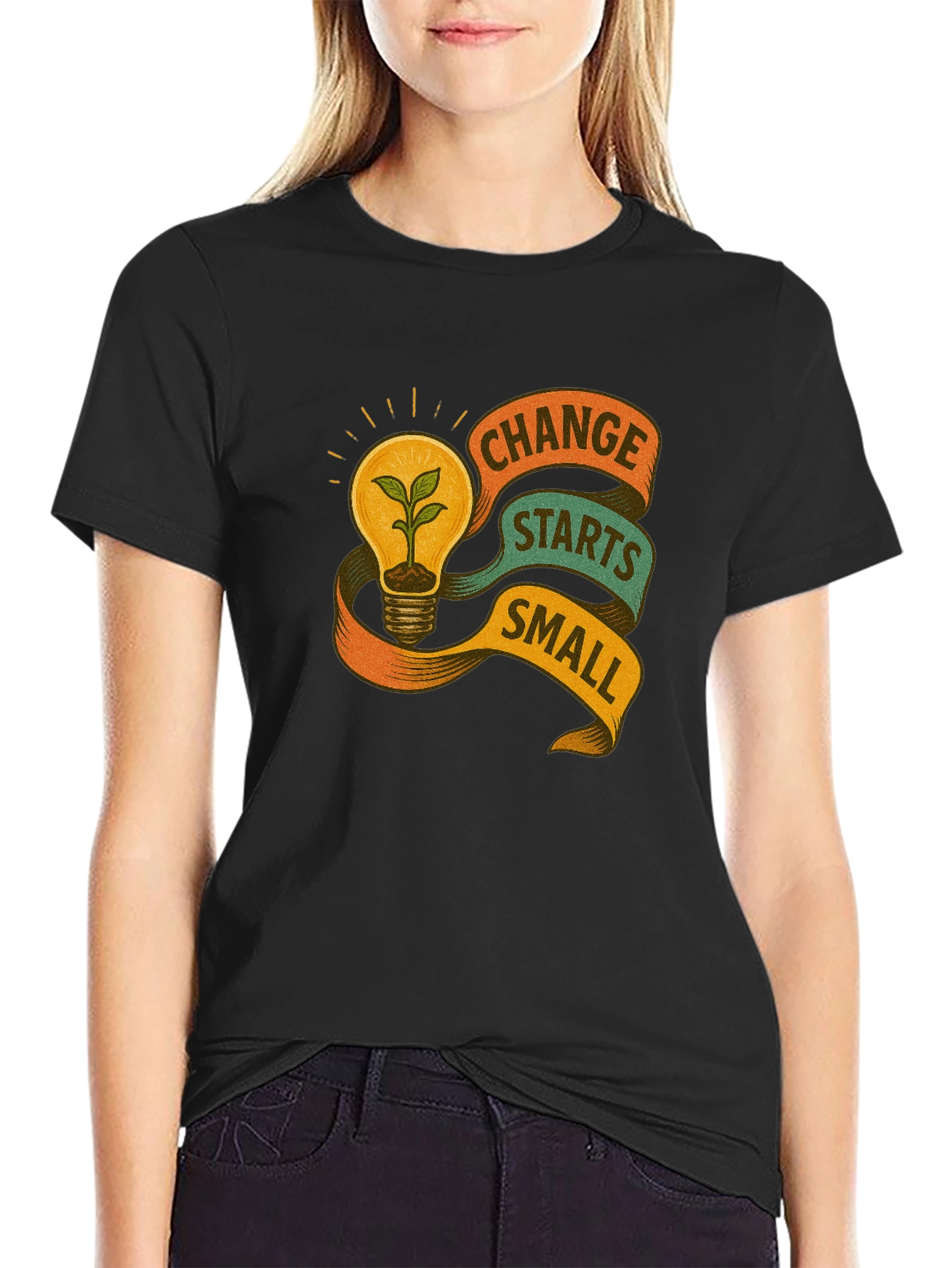 Eco-Friendly Change Starts Small Graphic Tee