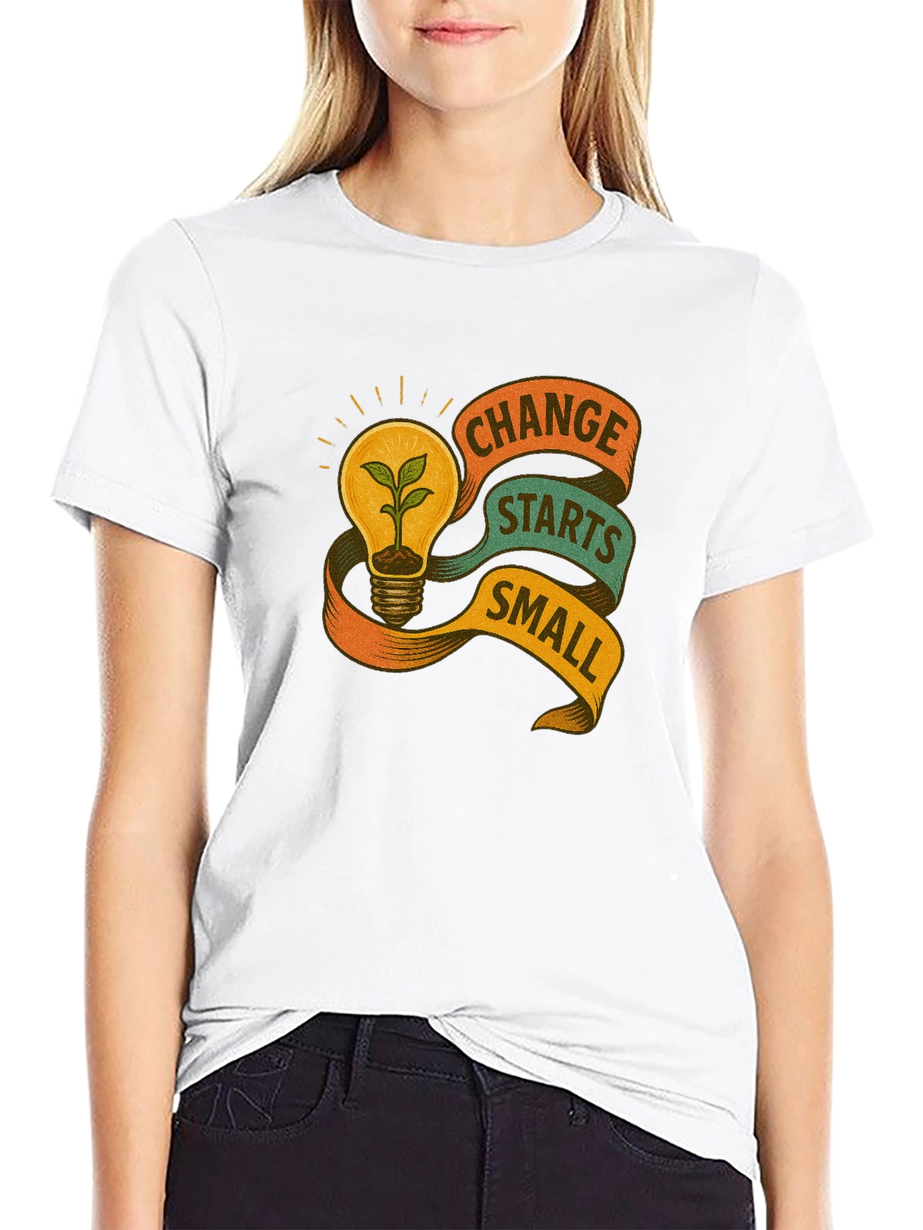 Eco-Friendly Change Starts Small Graphic Tee