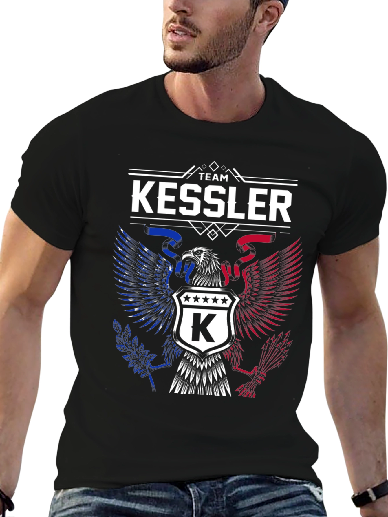 Team Kessler T-Shirt - Patriotic Eagle Design