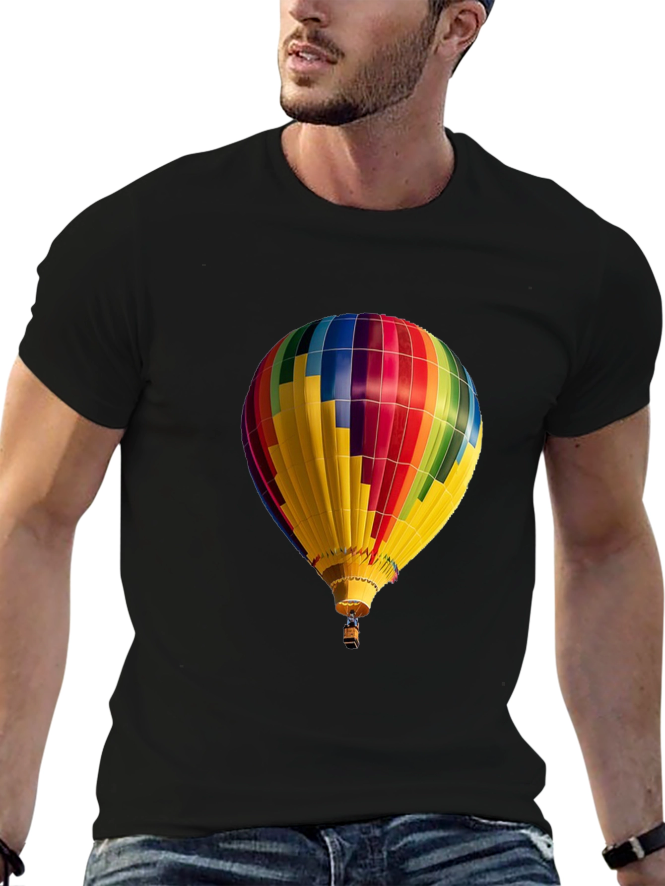 Hot Air Balloon Graphic Tee - Unique Design