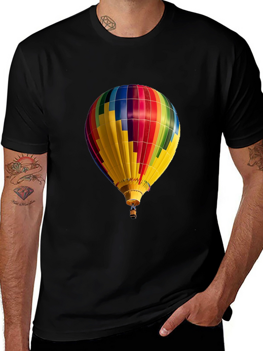 Hot Air Balloon Graphic Tee - Unique Design