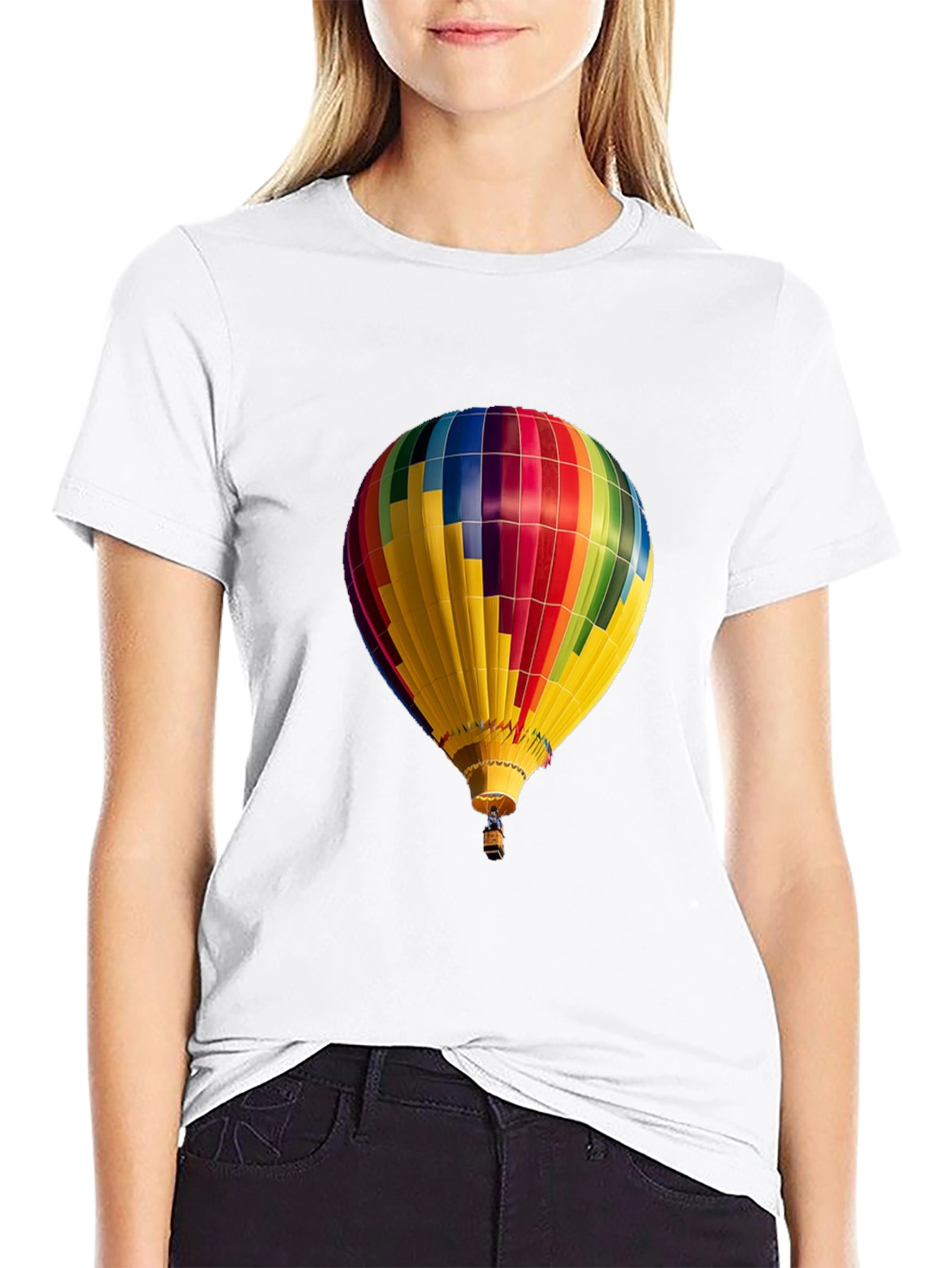 Hot Air Balloon Graphic Tee - Unique Design