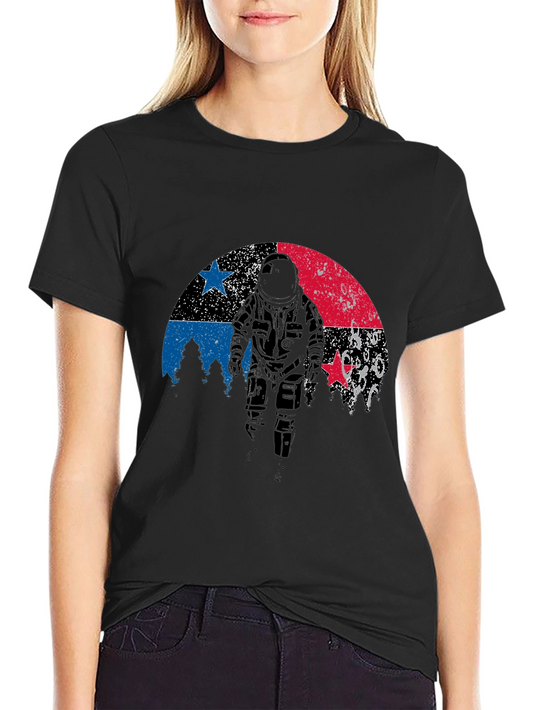 Astronaut Graphic Print T-Shirt