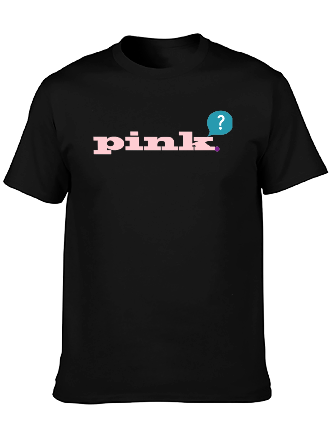 Pink Wordmark Graphic Mens T-Shirt