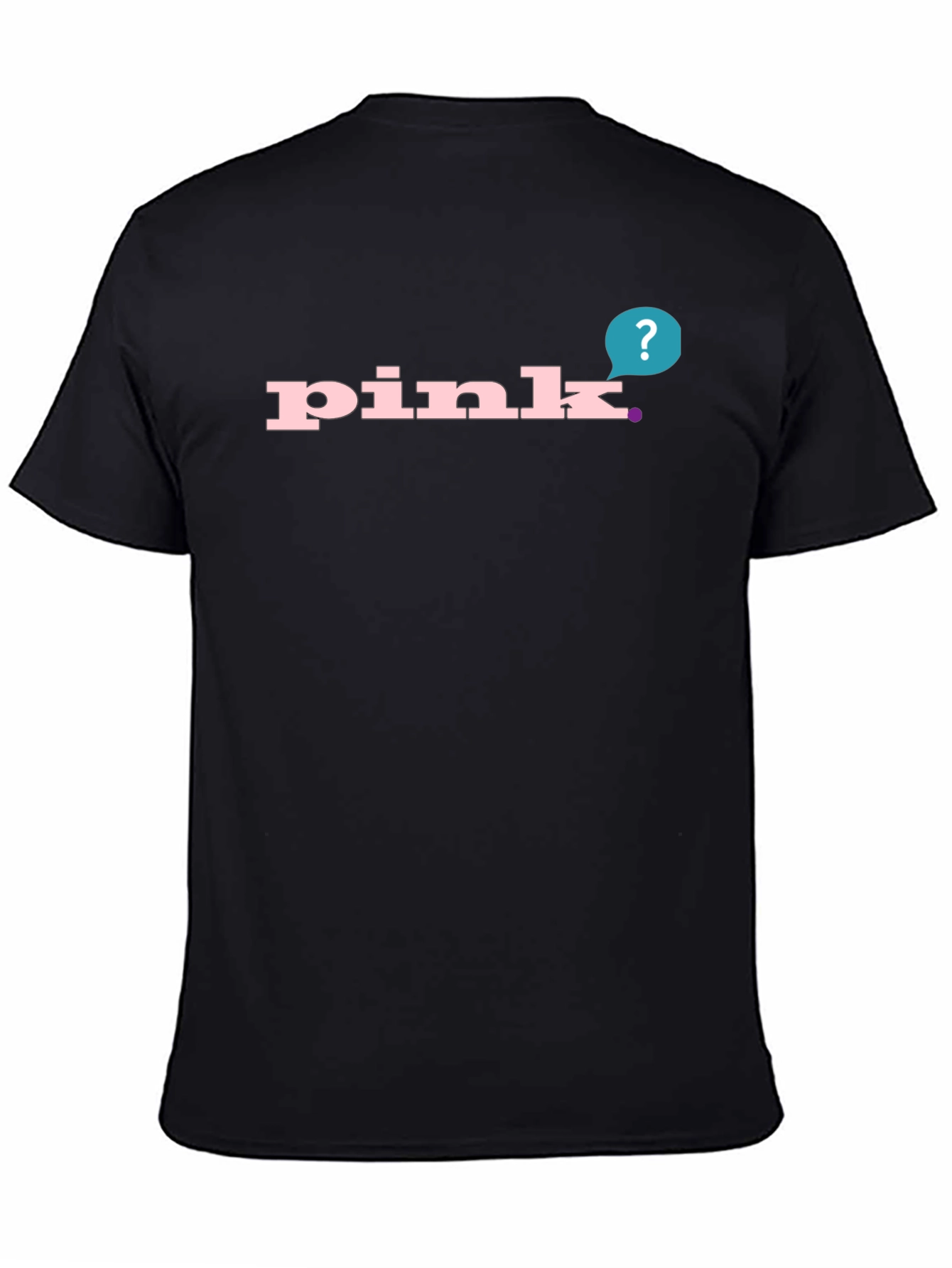 Pink Wordmark Graphic Mens T-Shirt
