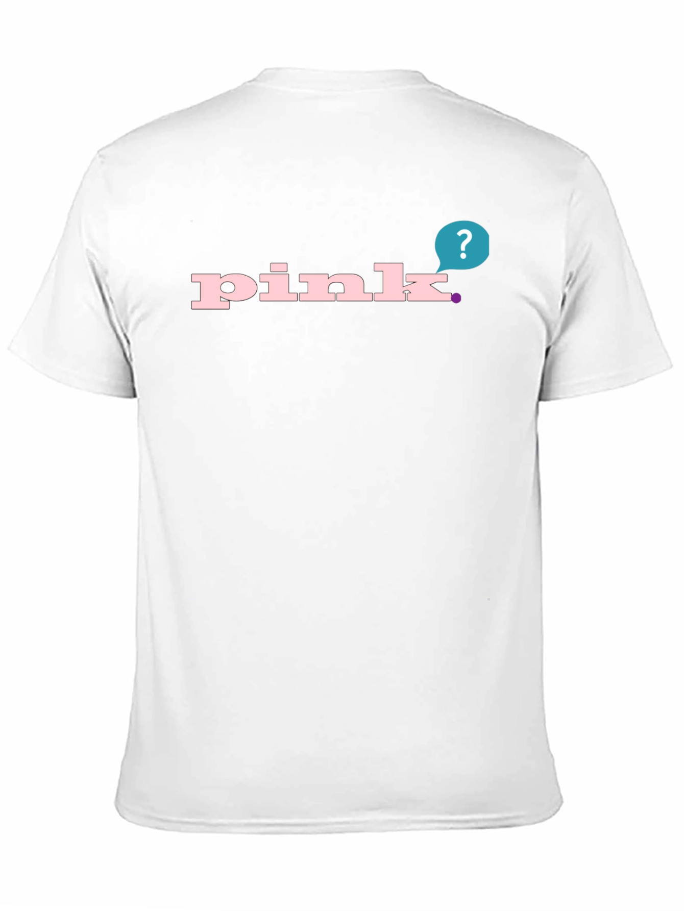 Pink Wordmark Graphic Mens T-Shirt