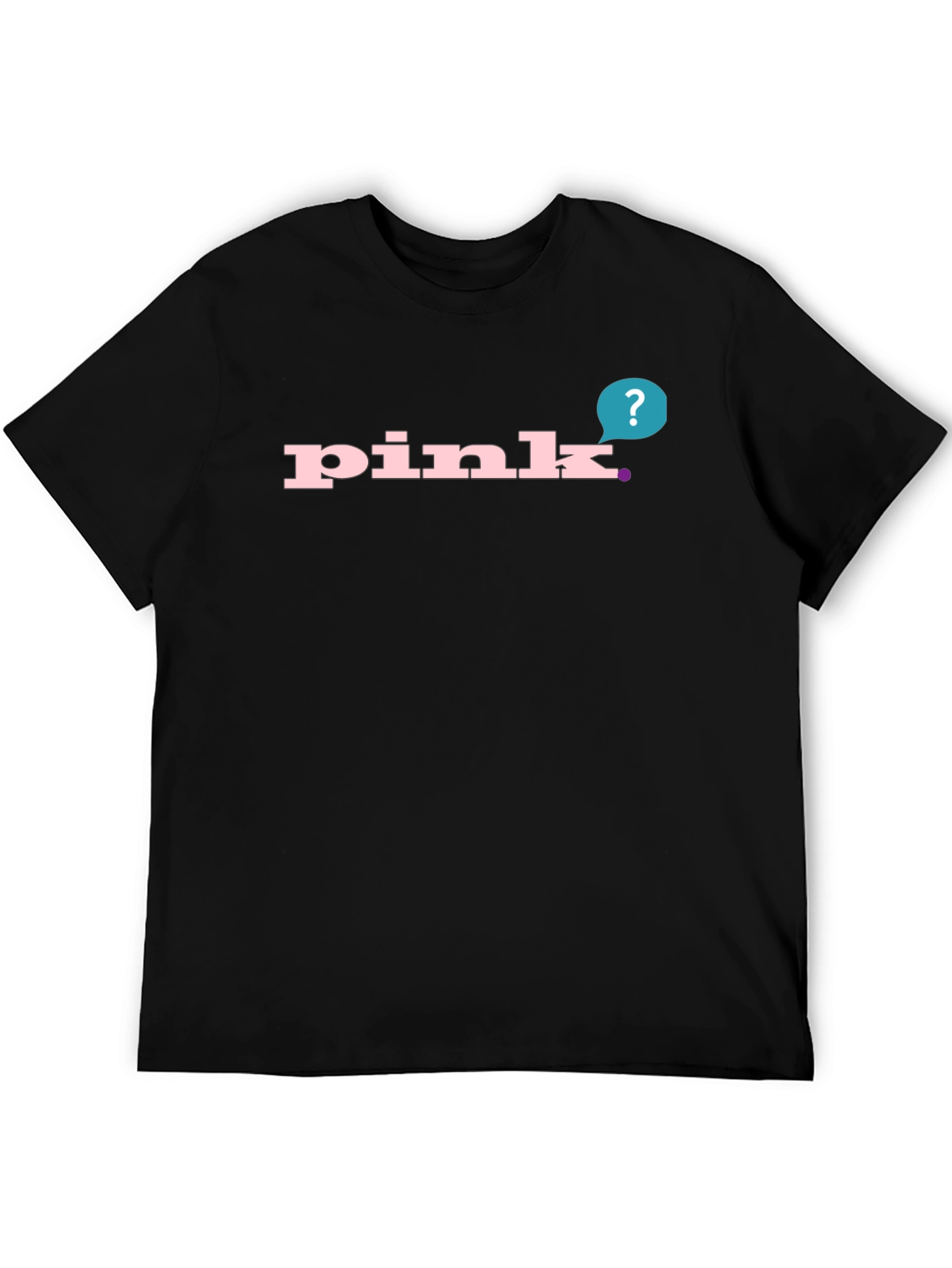 Pink Wordmark Graphic Mens T-Shirt