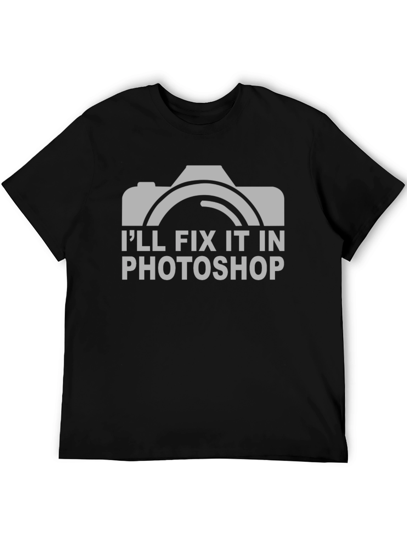 Ill Fix It In Photoshop Black T-Shirt