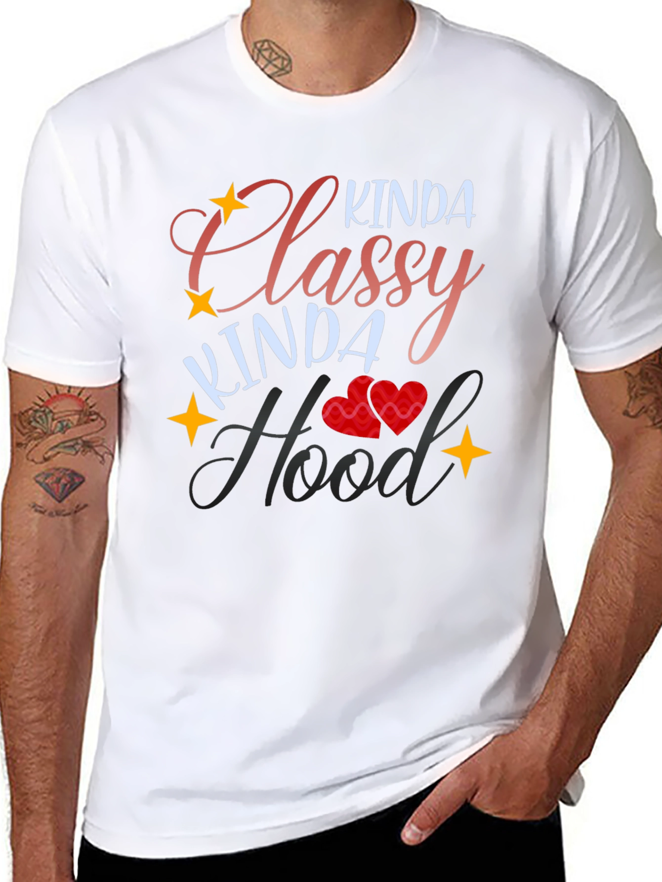 Kinda Classy Kinda Hood Black T-Shirt