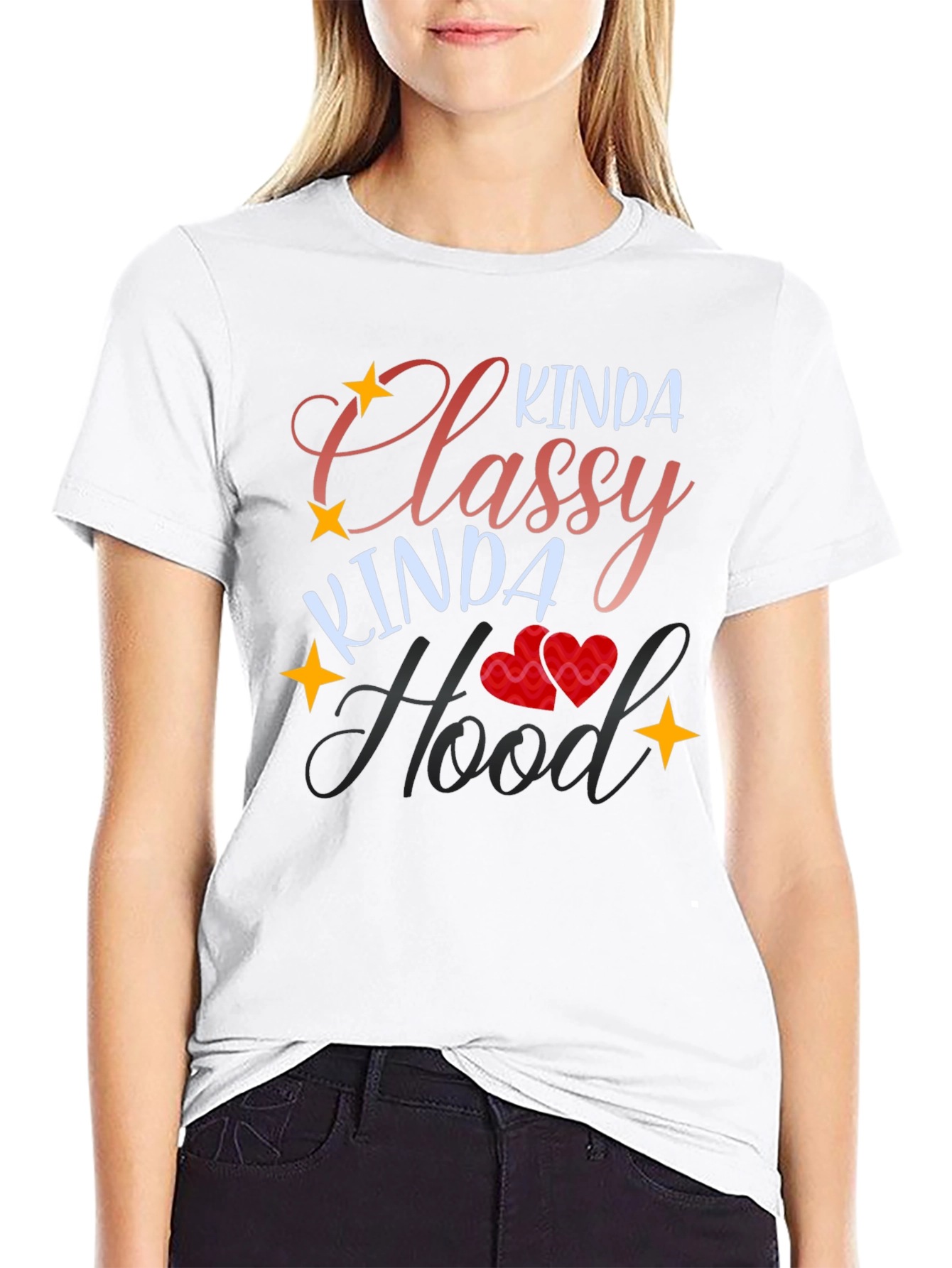 Kinda Classy Kinda Hood Black T-Shirt
