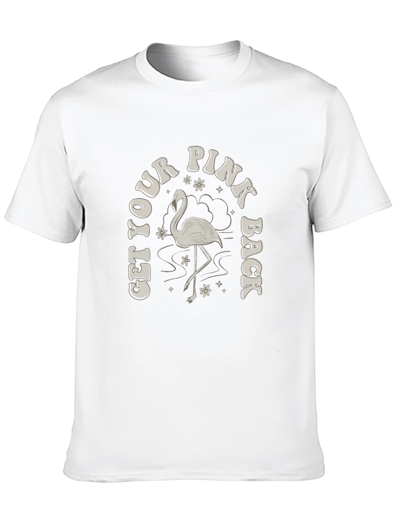 Get Your Pink Back T-Shirt - Flamingo Graphic Tee