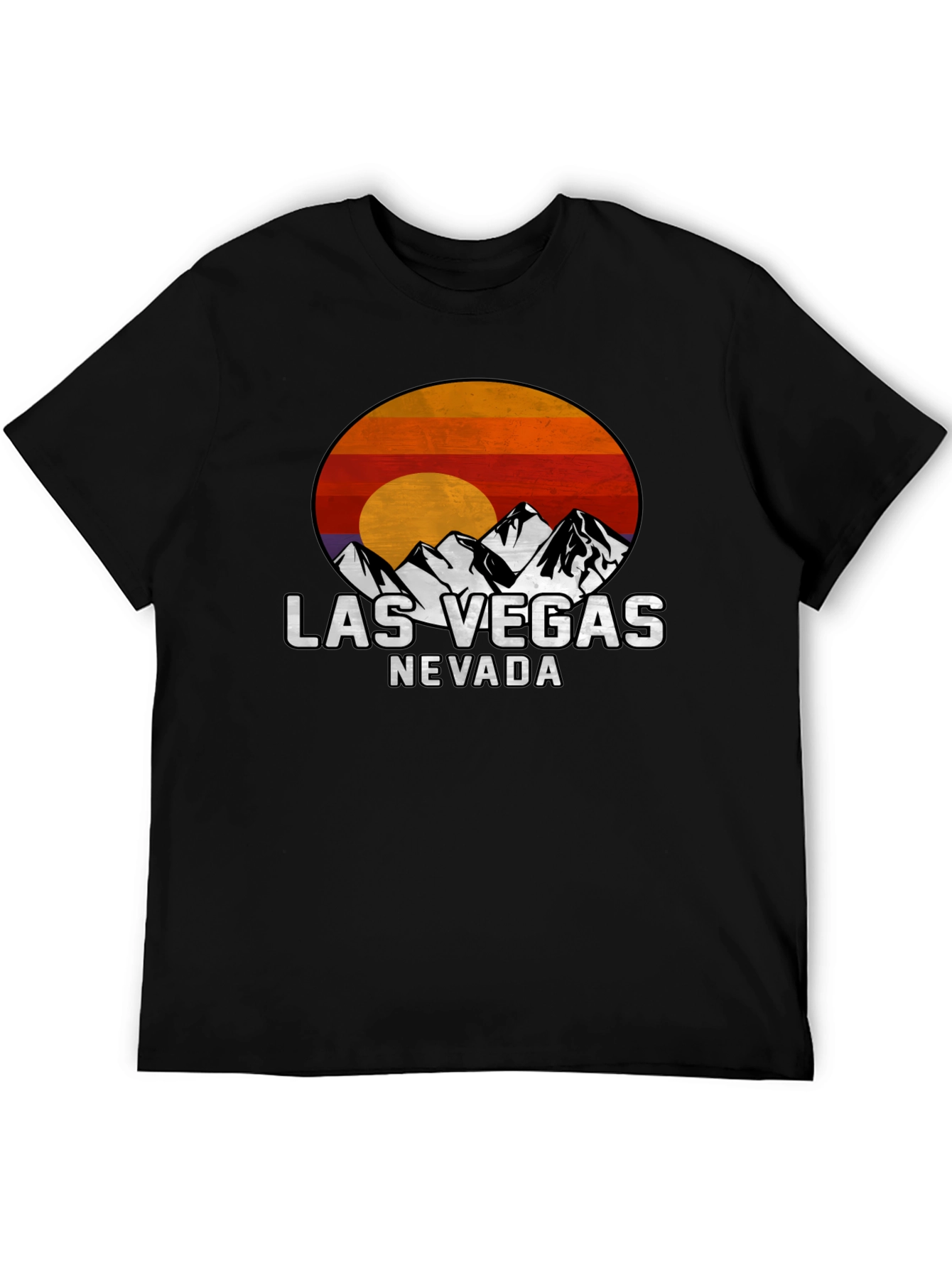 Las Vegas Nevada Mountain Sunset Graphic Tee