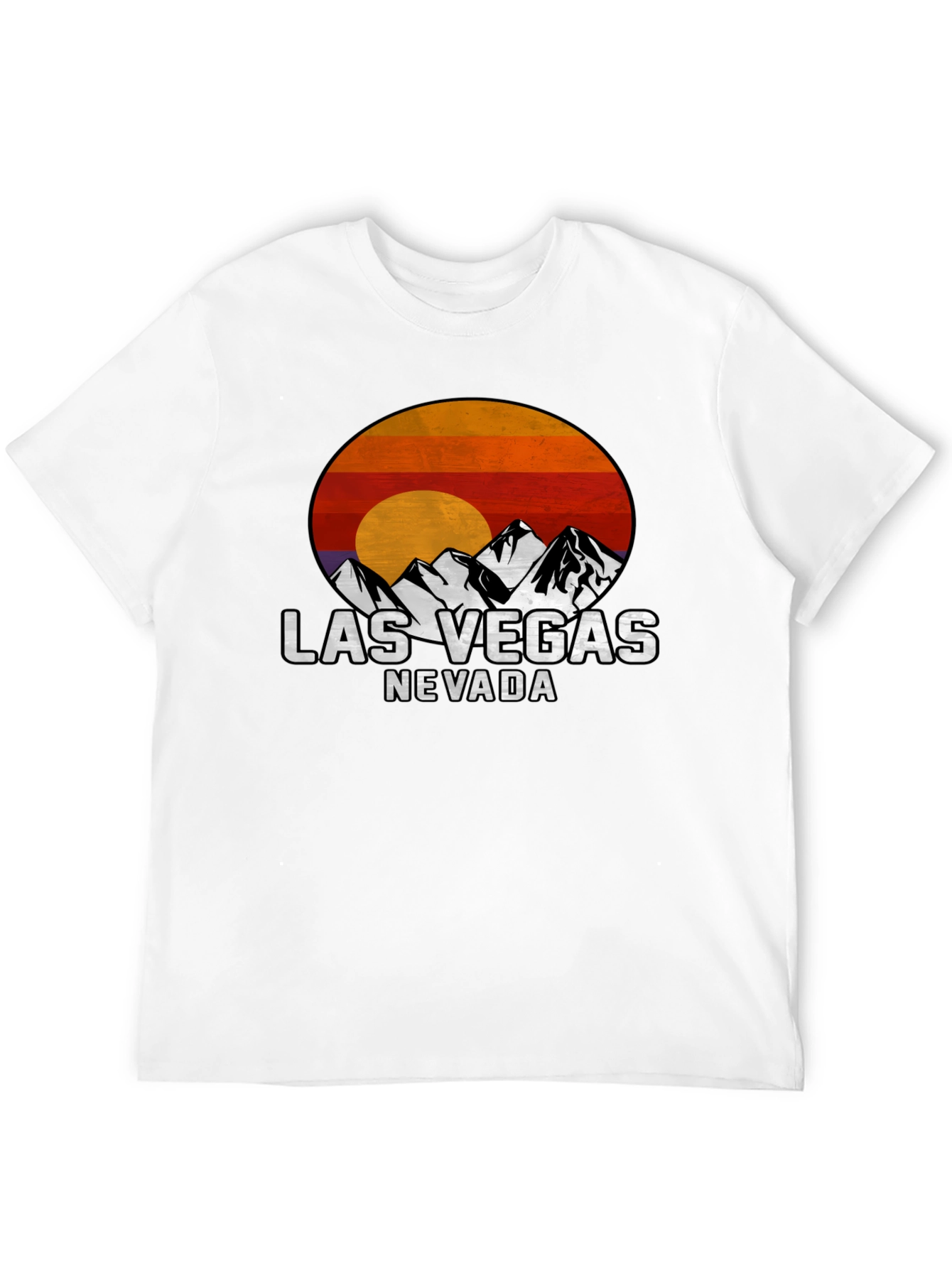Las Vegas Nevada Mountain Sunset Graphic Tee