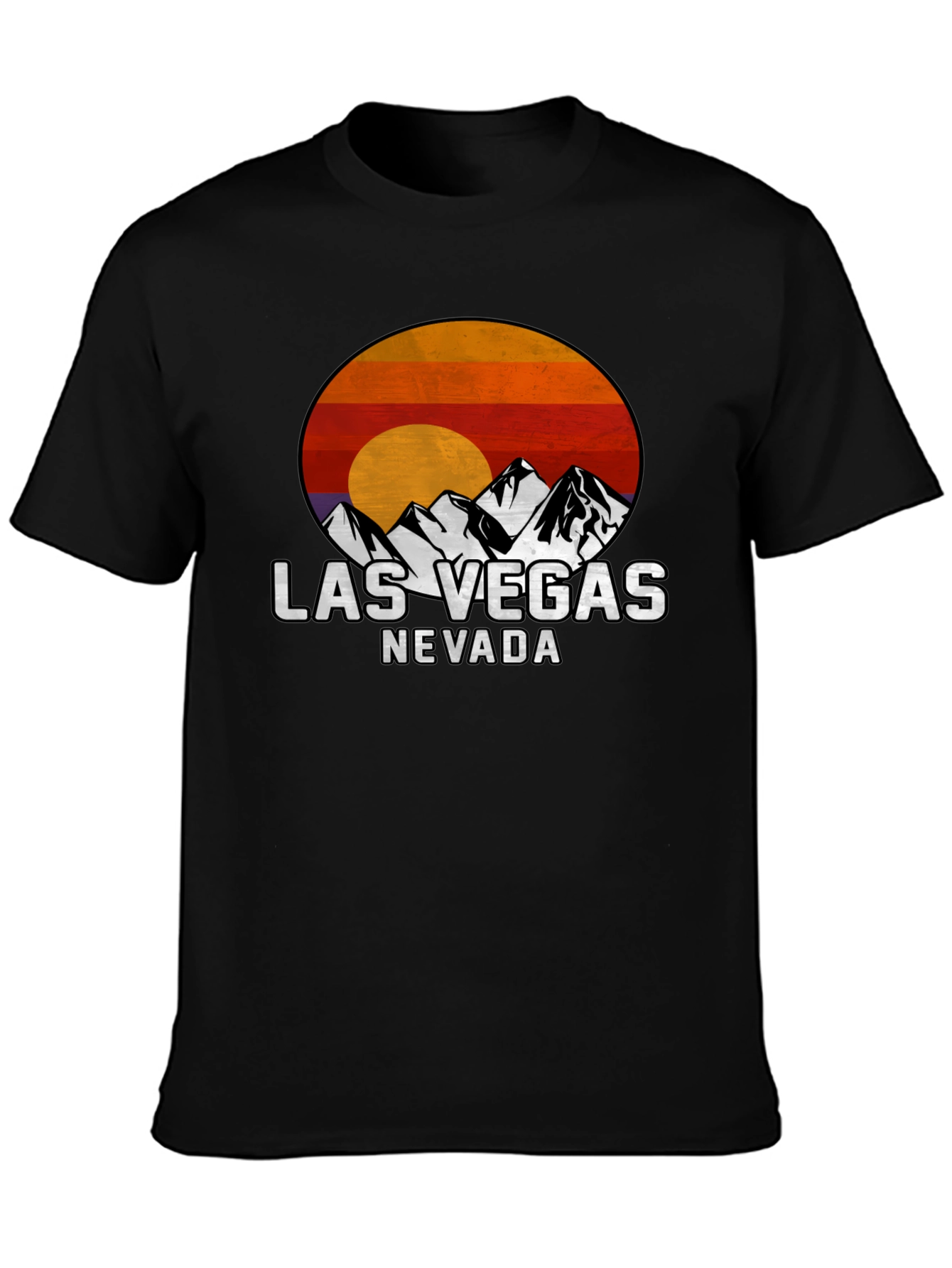 Las Vegas Nevada Mountain Sunset Graphic Tee
