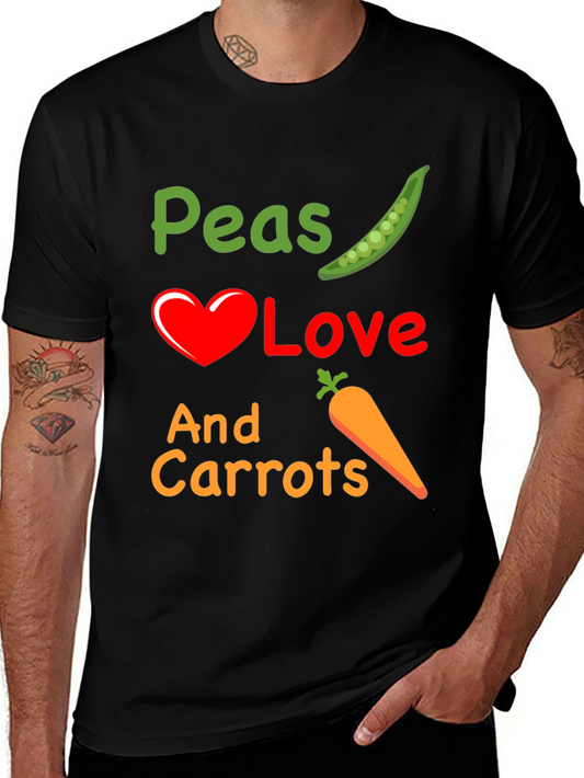 Peas Love And Carrots Graphic T-Shirt