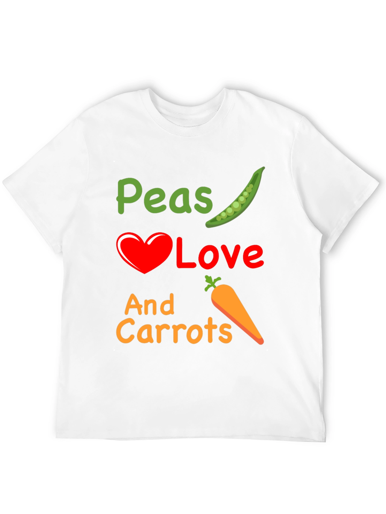 Peas Love And Carrots Graphic T-Shirt