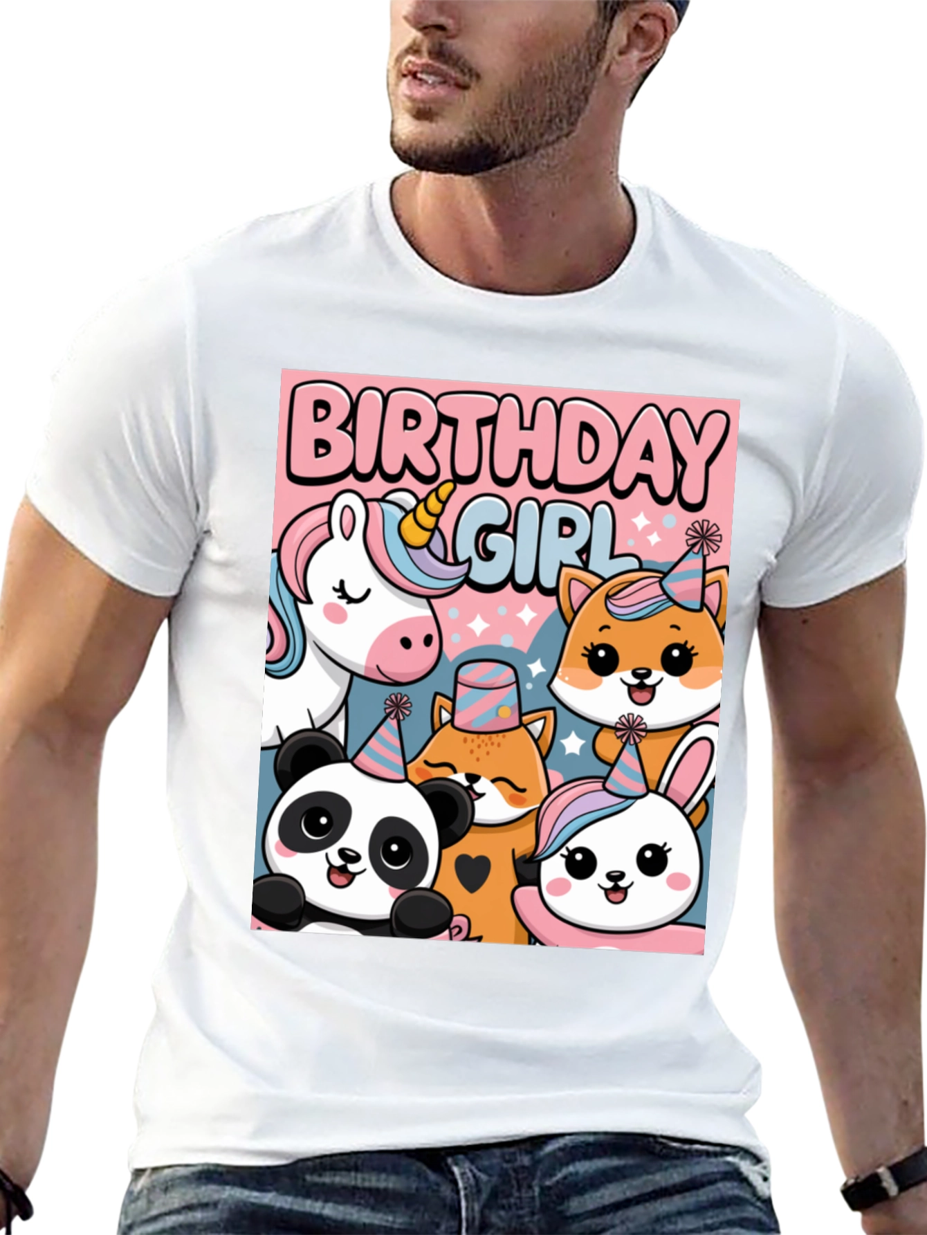 Birthday Girl Animal Party T-Shirt