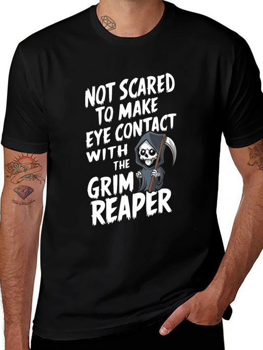 Grim Reaper Graphic T-Shirt - Halloween Spooky Tee