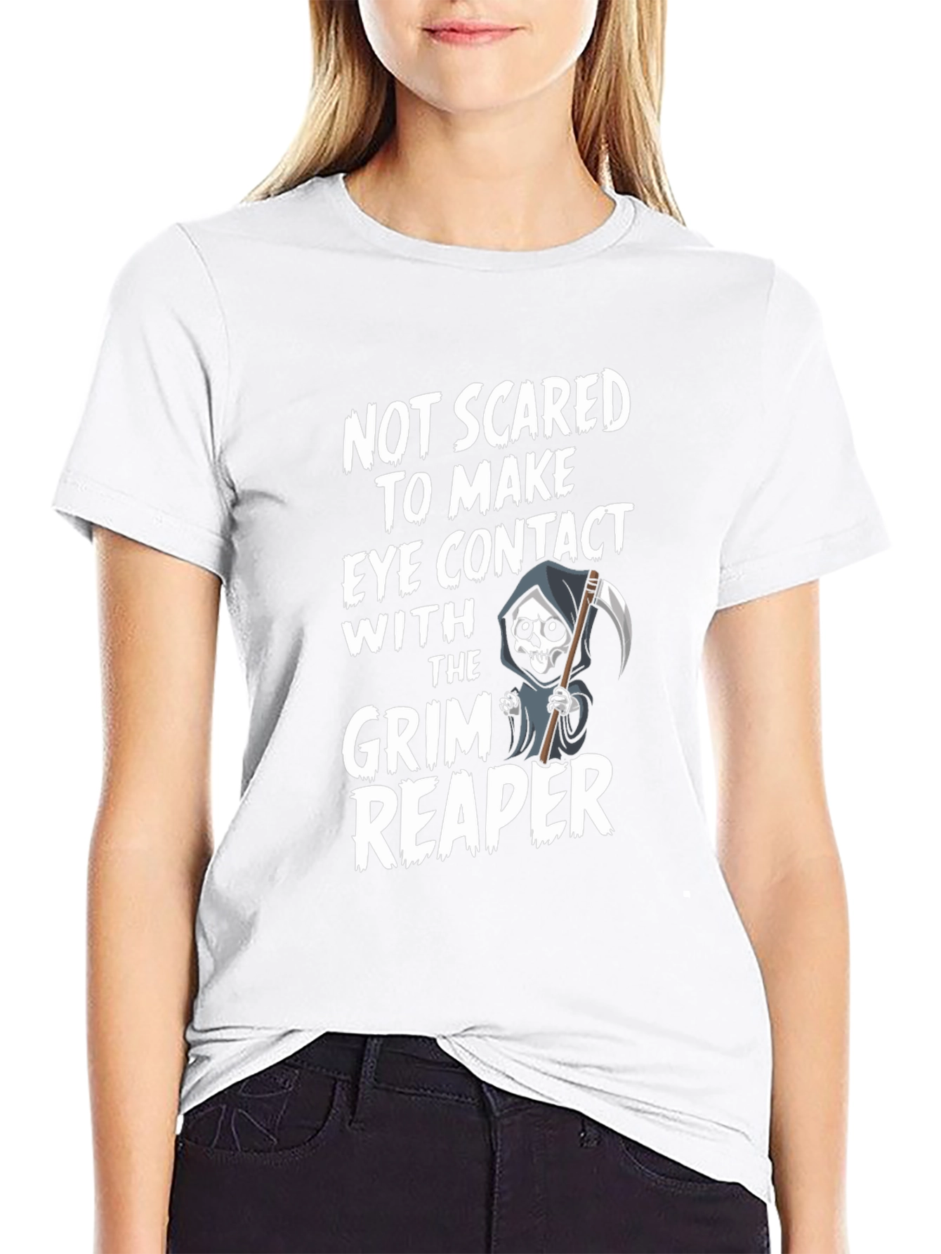 Grim Reaper Graphic T-Shirt - Halloween Spooky Tee
