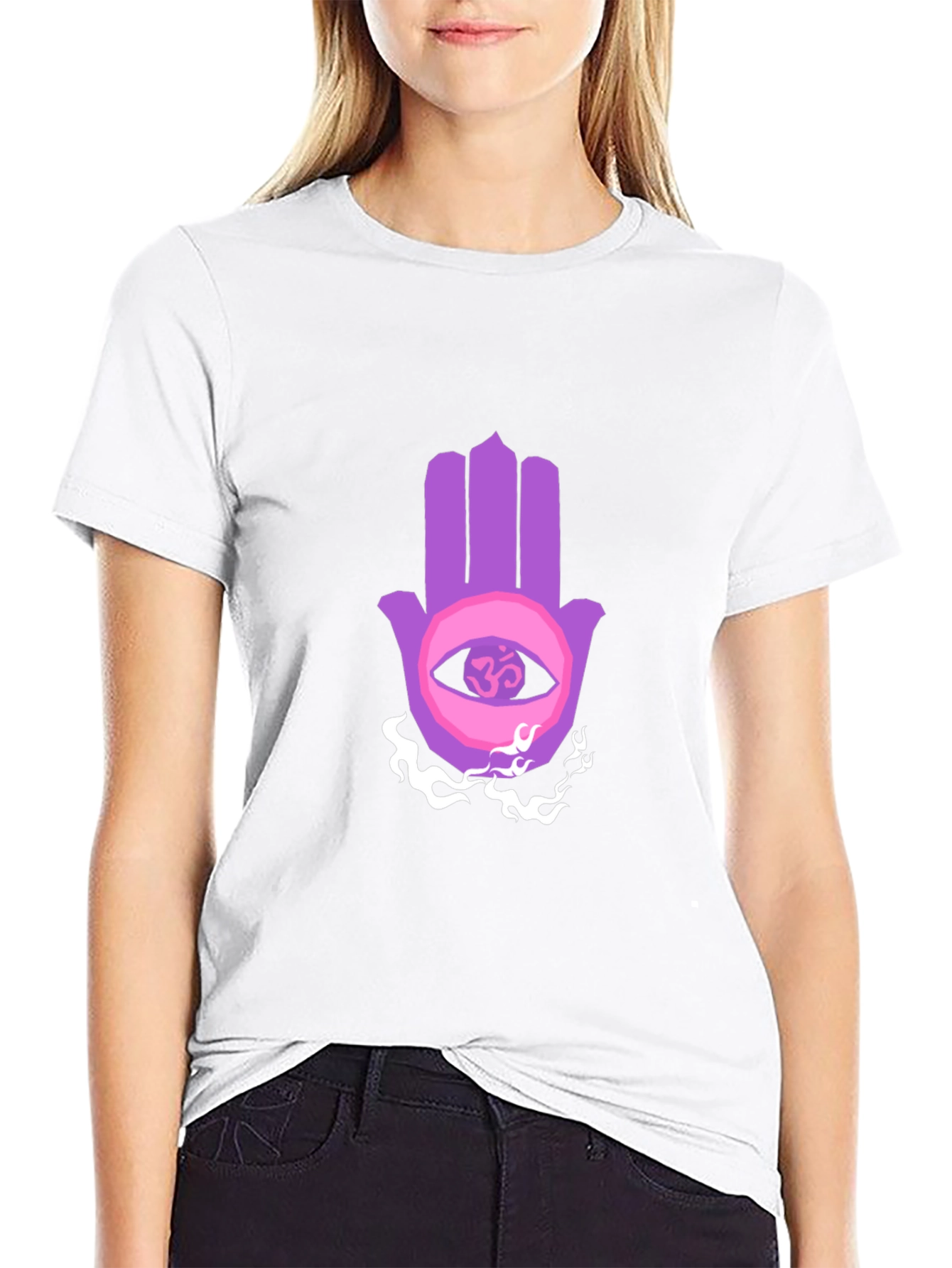 Hamsa Eye Graphic Tee - Spiritual Protection Shirt