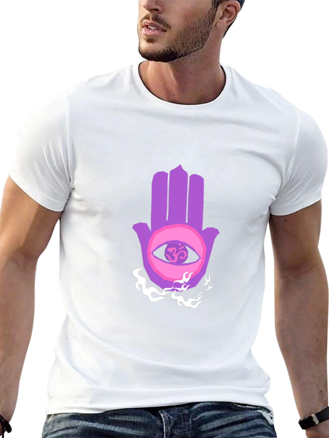 Hamsa Eye Graphic Tee - Spiritual Protection Shirt