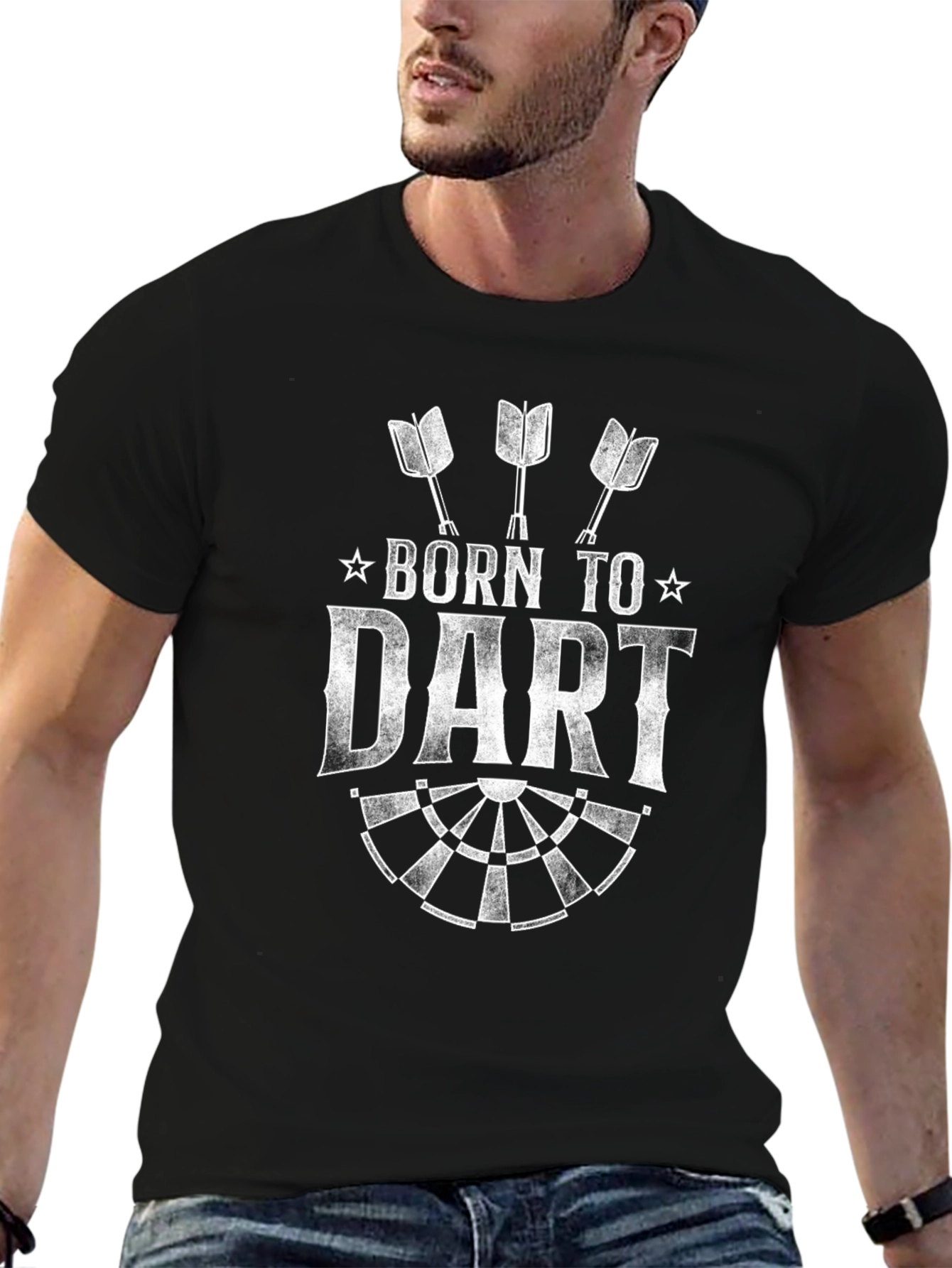 Born To Dart T-Shirt - Dartboard Design