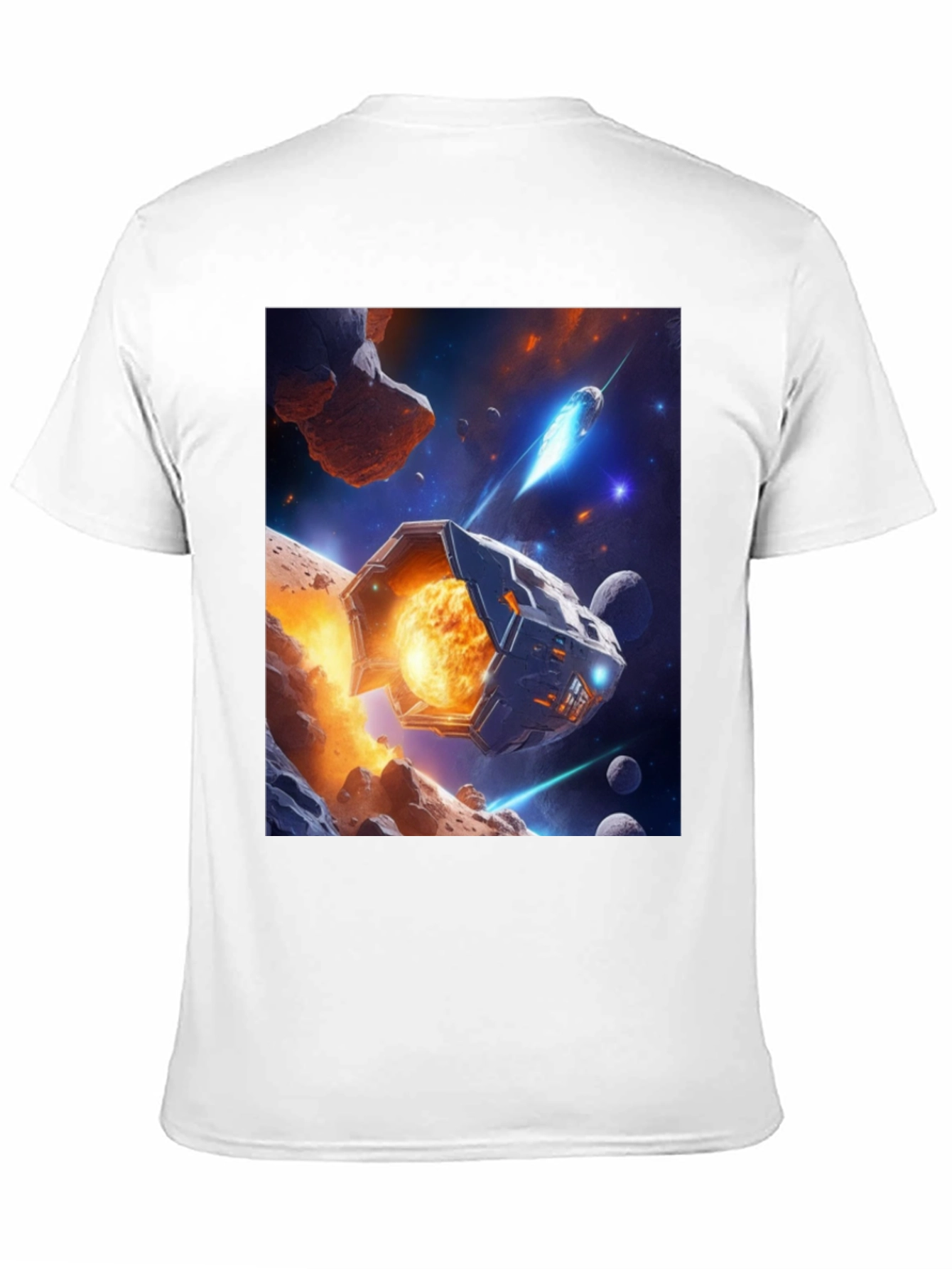 Sci-Fi Space T-Shirt: Cosmic Voyage Design