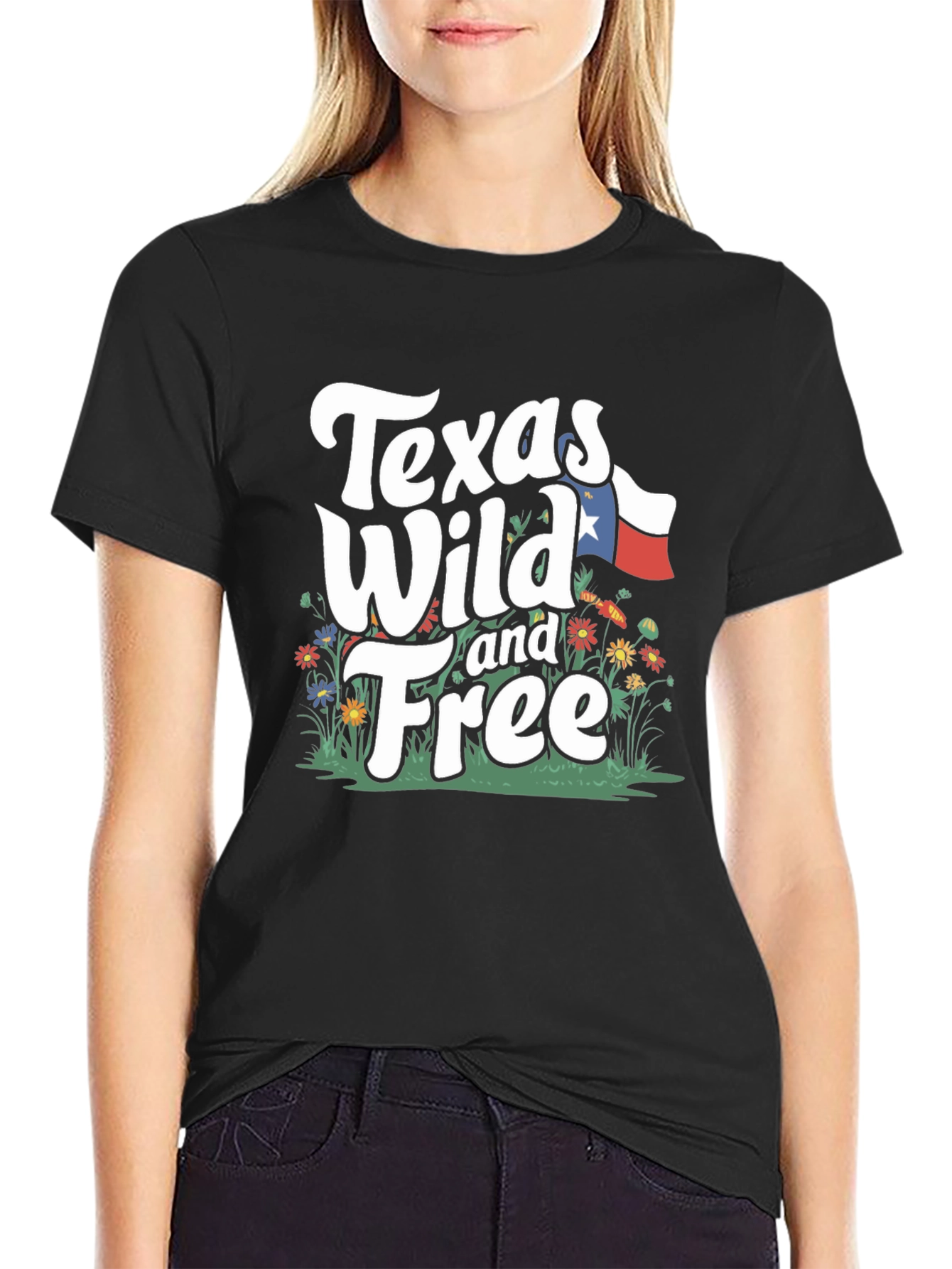 Texas Wild and Free Graphic T-Shirt