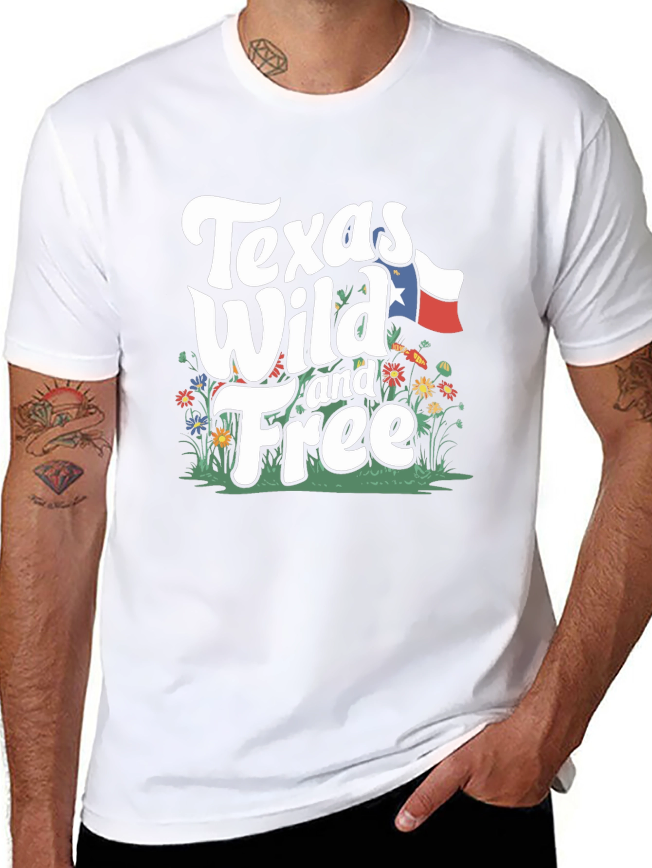 Texas Wild and Free Graphic T-Shirt