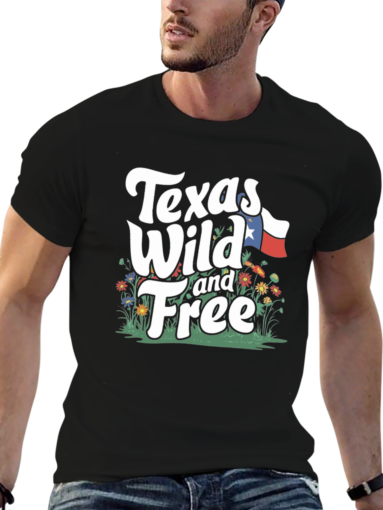 Texas Wild and Free Graphic T-Shirt