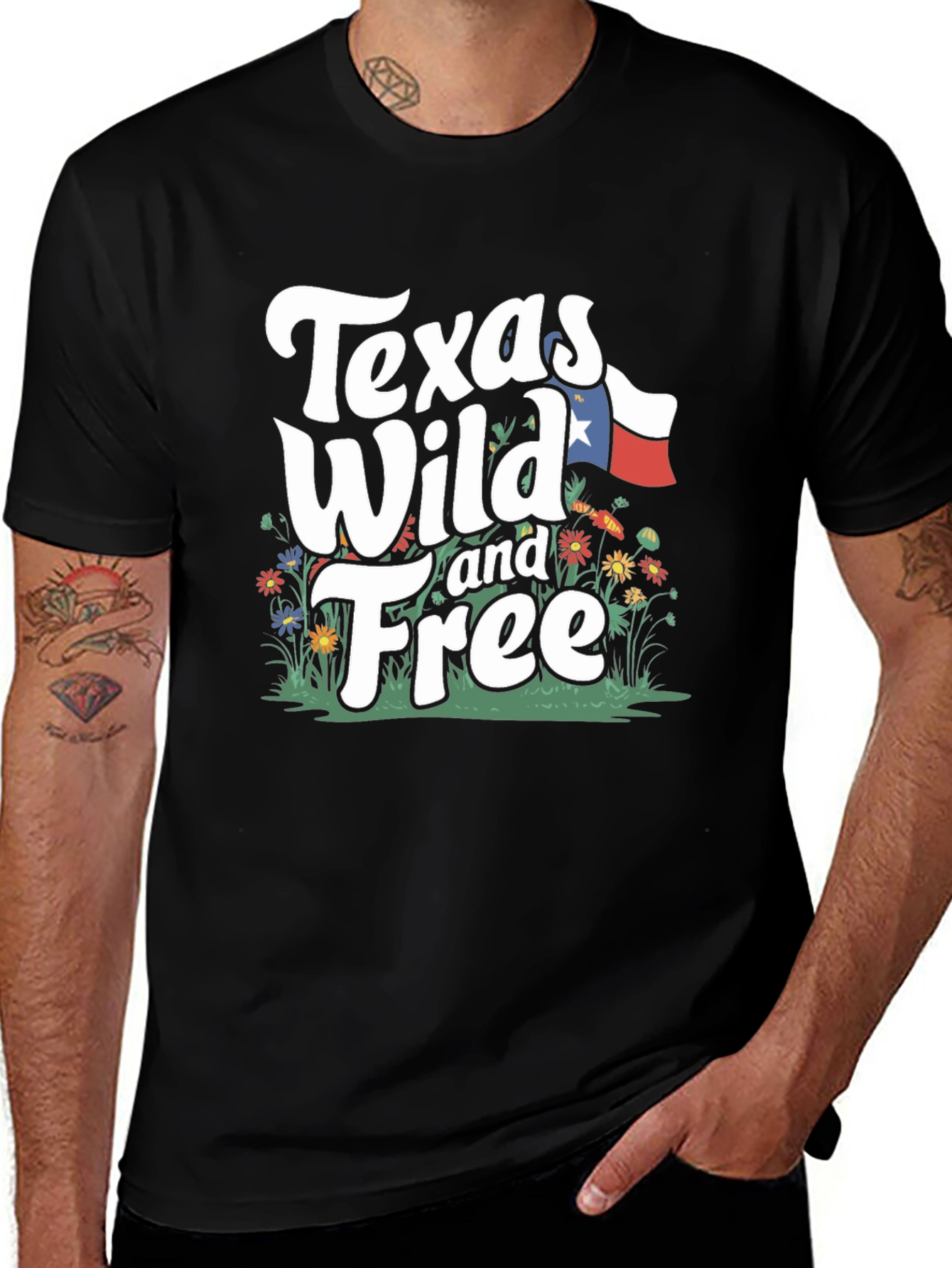 Texas Wild and Free Graphic T-Shirt