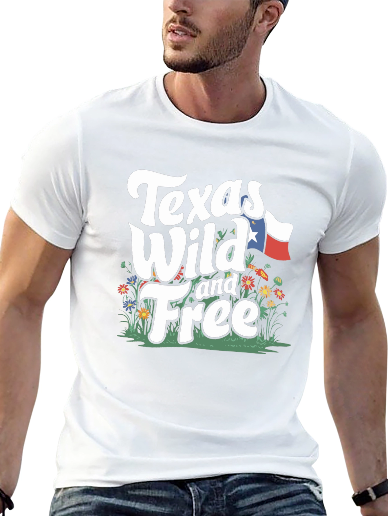 Texas Wild and Free Graphic T-Shirt