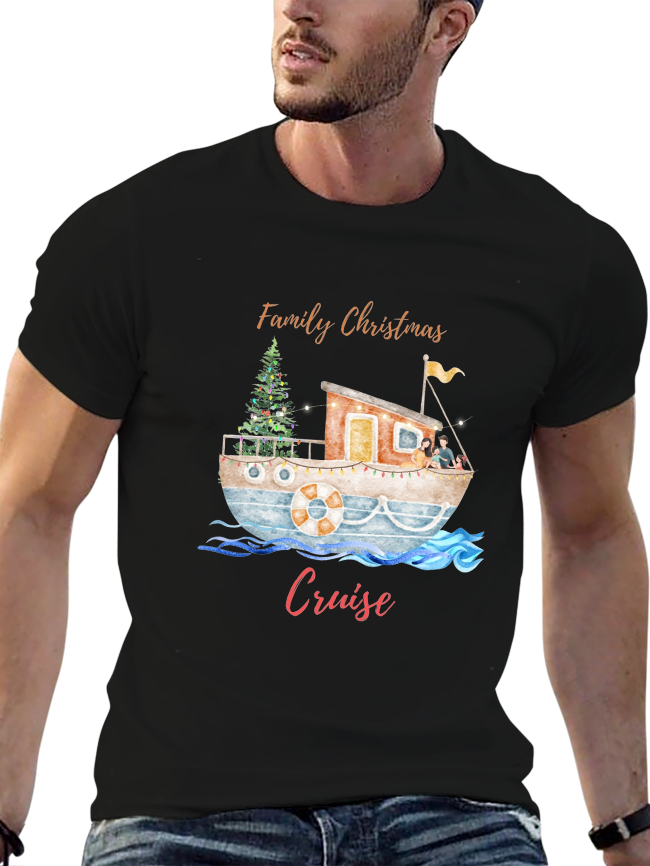 Family Christmas Cruise Graphic Tee