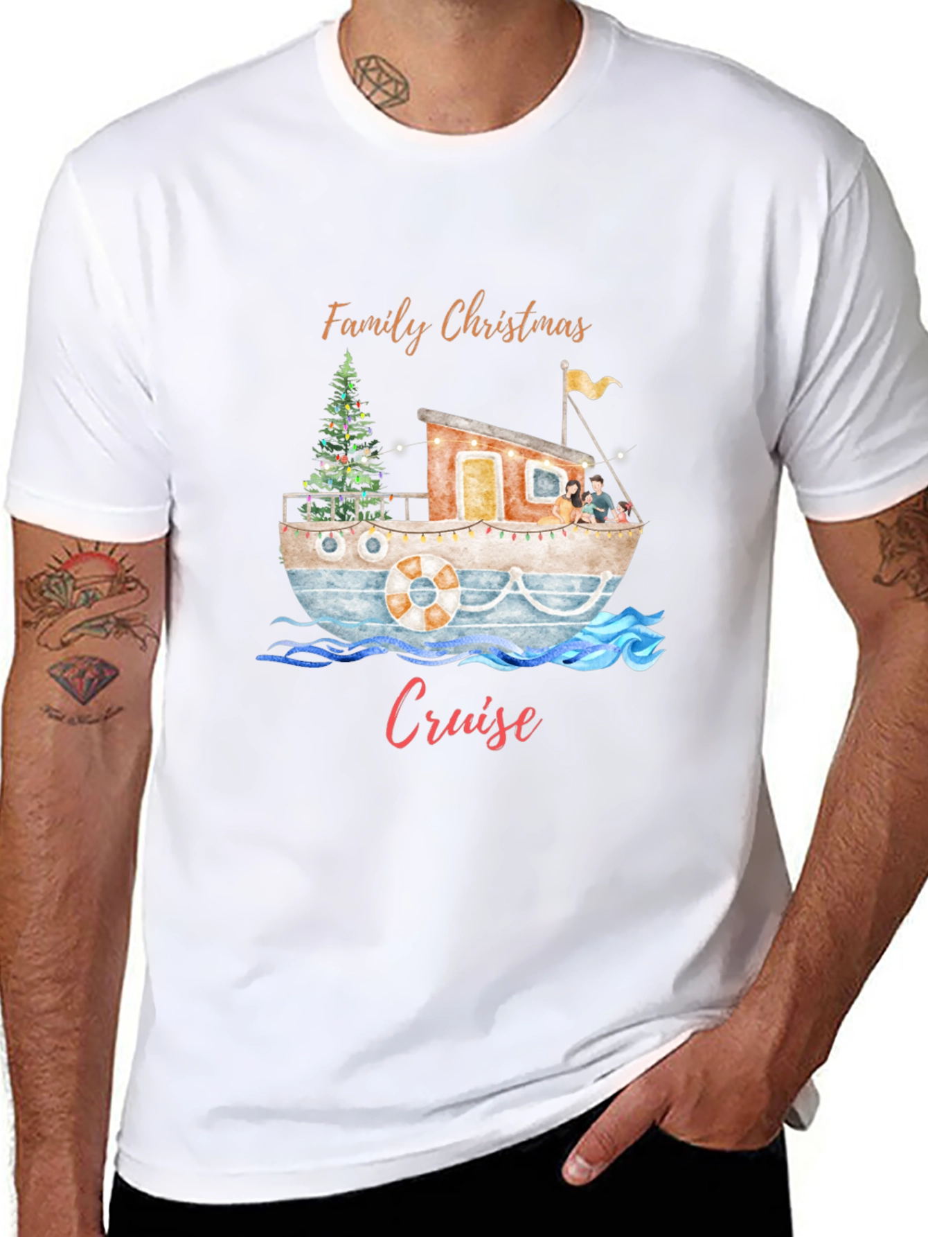 Family Christmas Cruise Graphic Tee