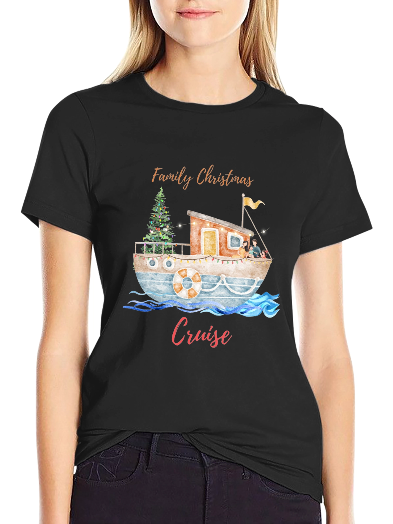 Family Christmas Cruise Graphic Tee