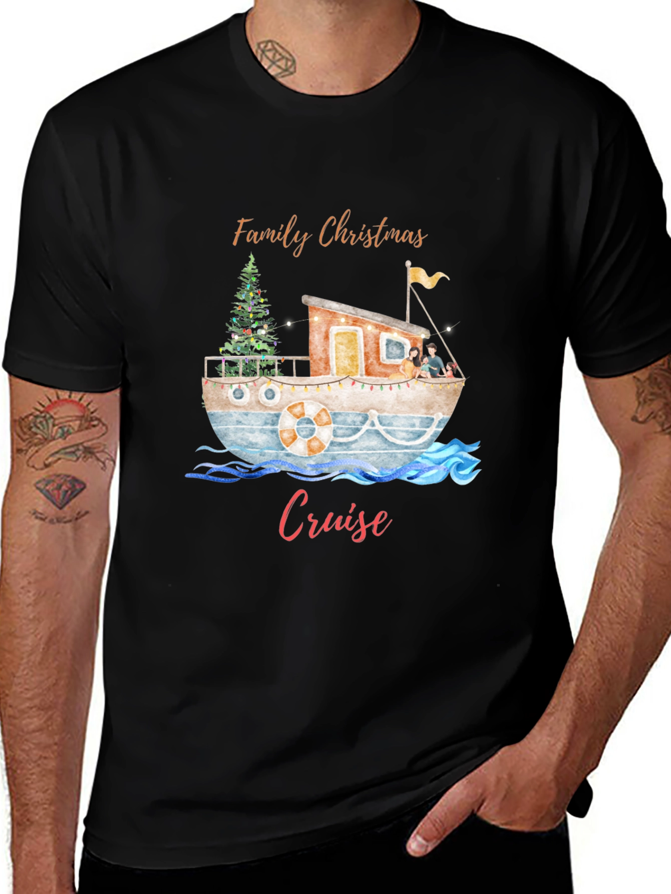 Family Christmas Cruise Graphic Tee