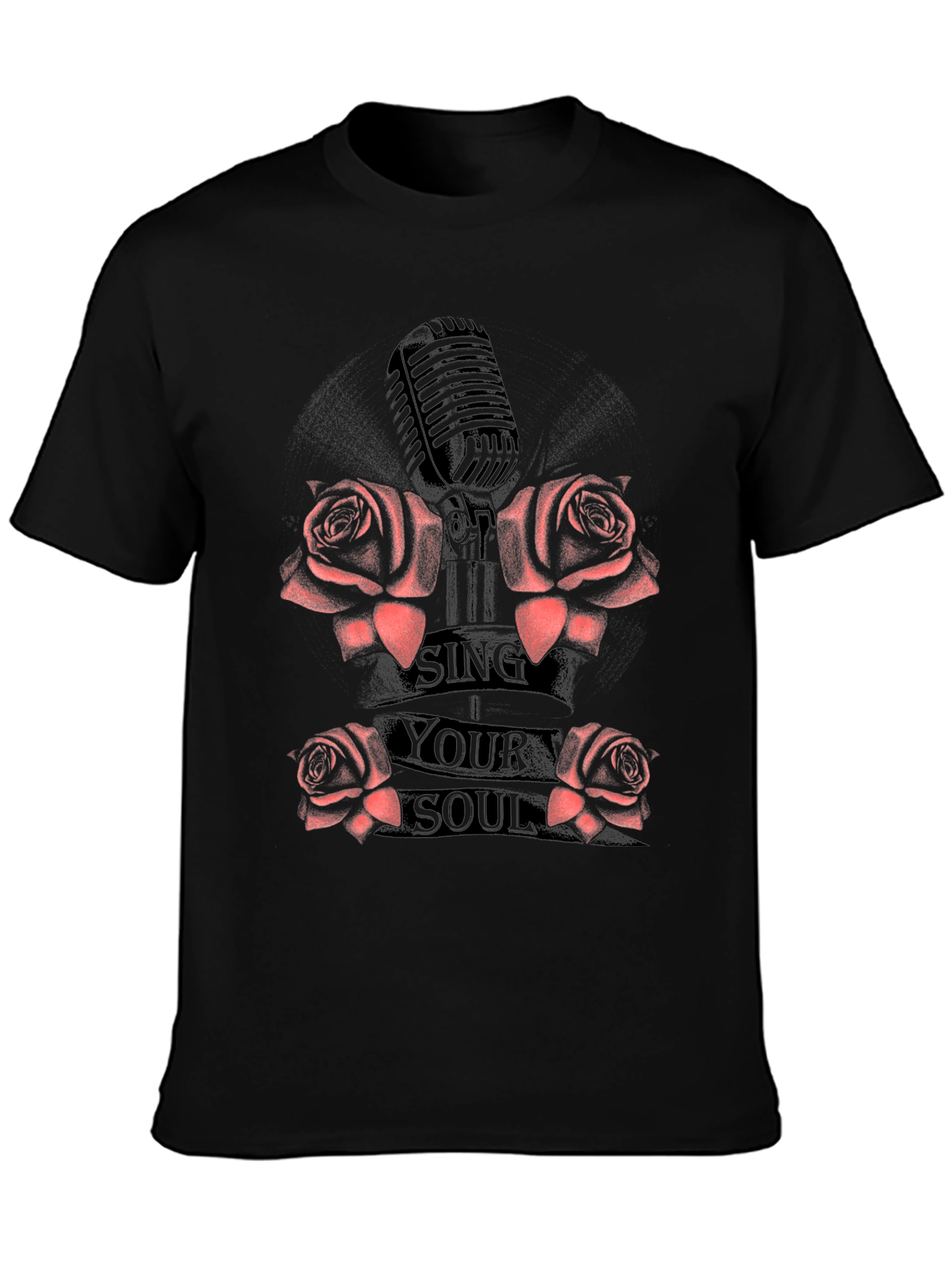 Sing Your Soul Graphic Tee - Black