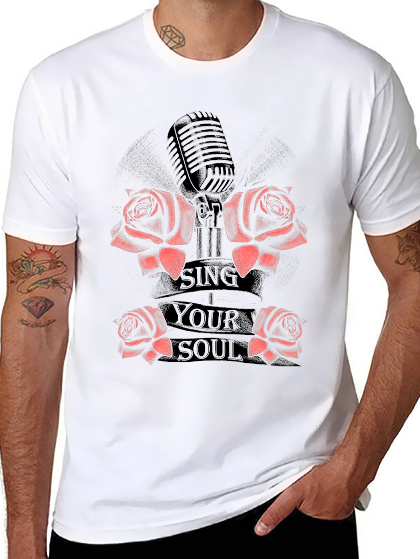 Sing Your Soul Graphic Tee - Black