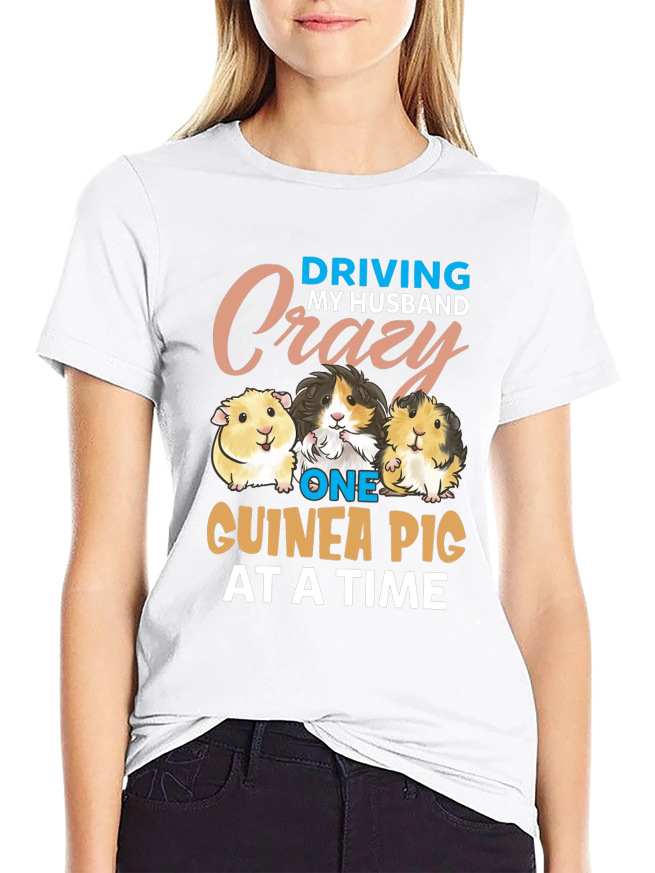 Driving My Husband Crazy Guinea Pig T-Shirt