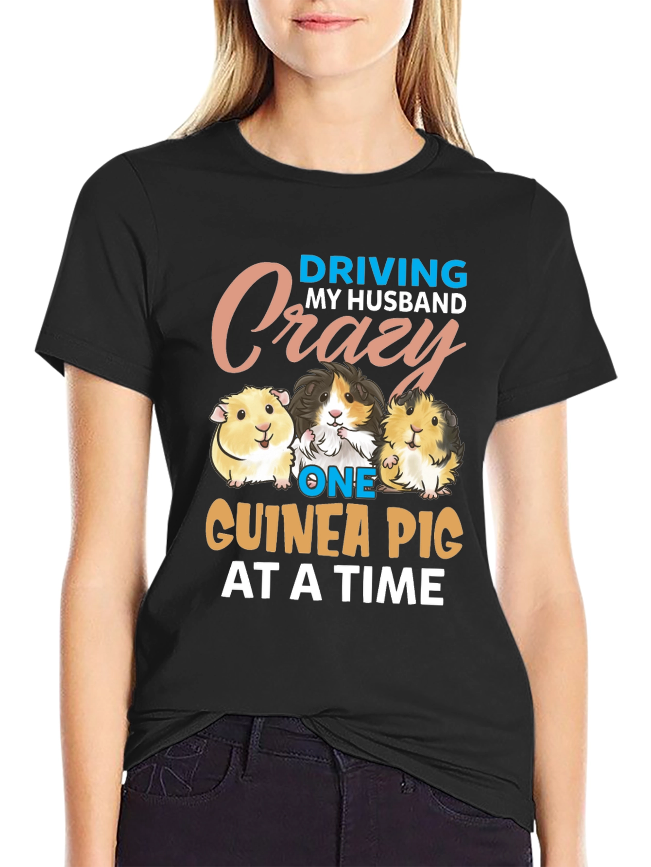 Driving My Husband Crazy Guinea Pig T-Shirt