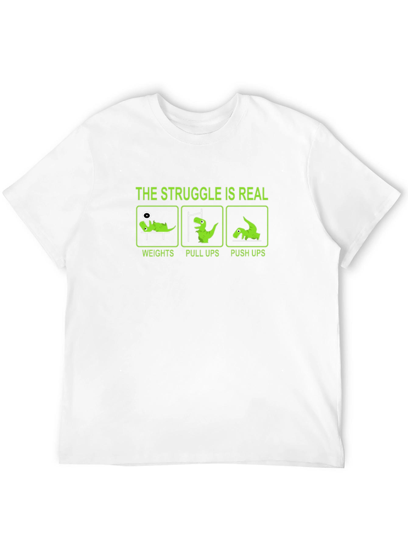 Struggle is Real Workout Dinosaur T-Shirt