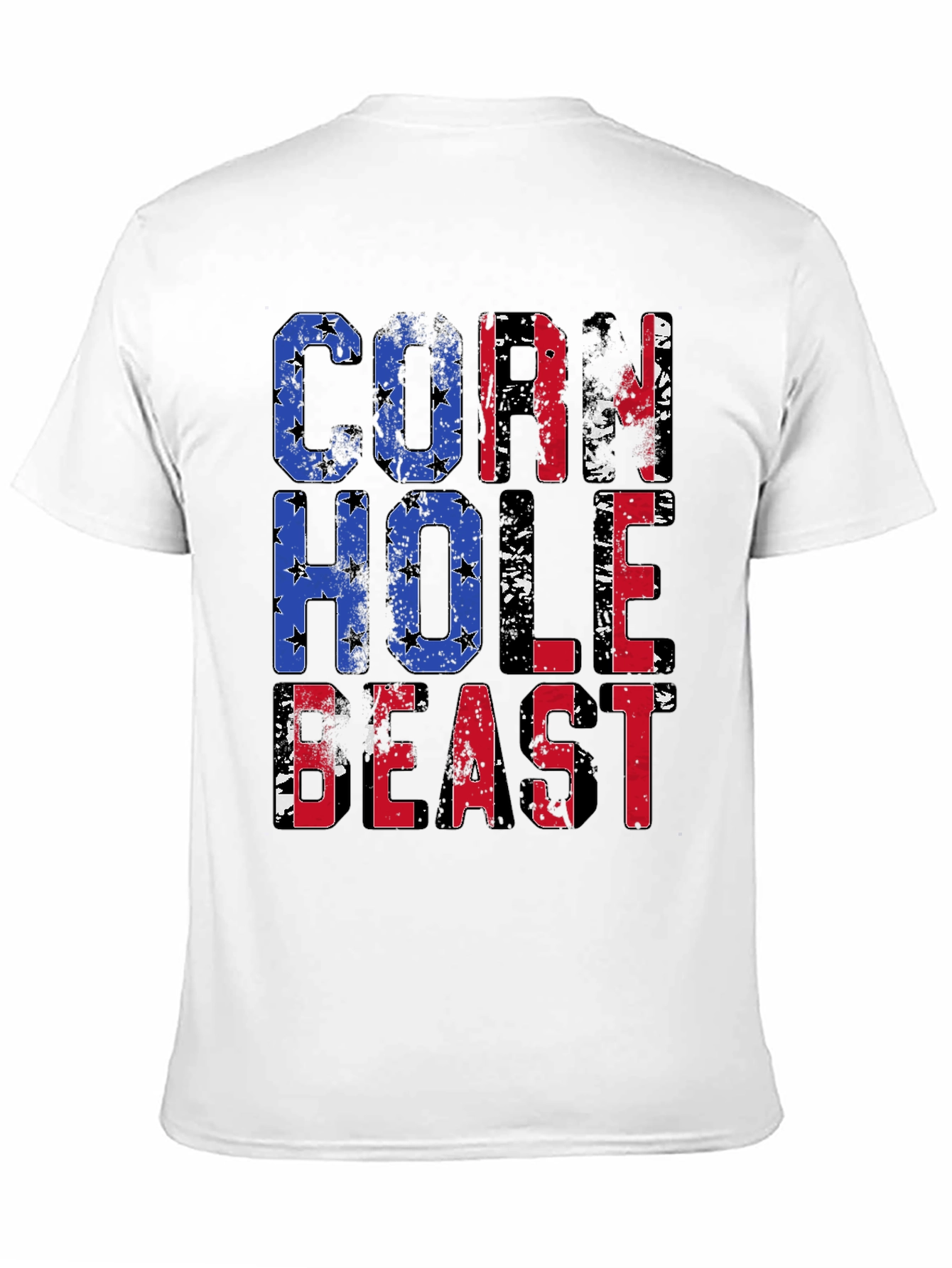 Cornhole Beast T-Shirt - Patriotic Design
