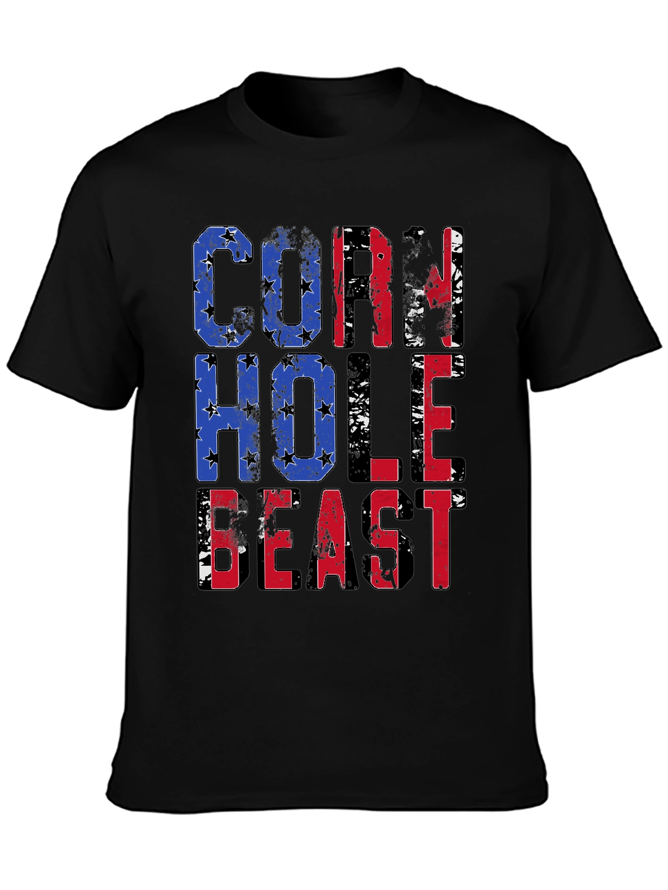 Cornhole Beast T-Shirt - Patriotic Design