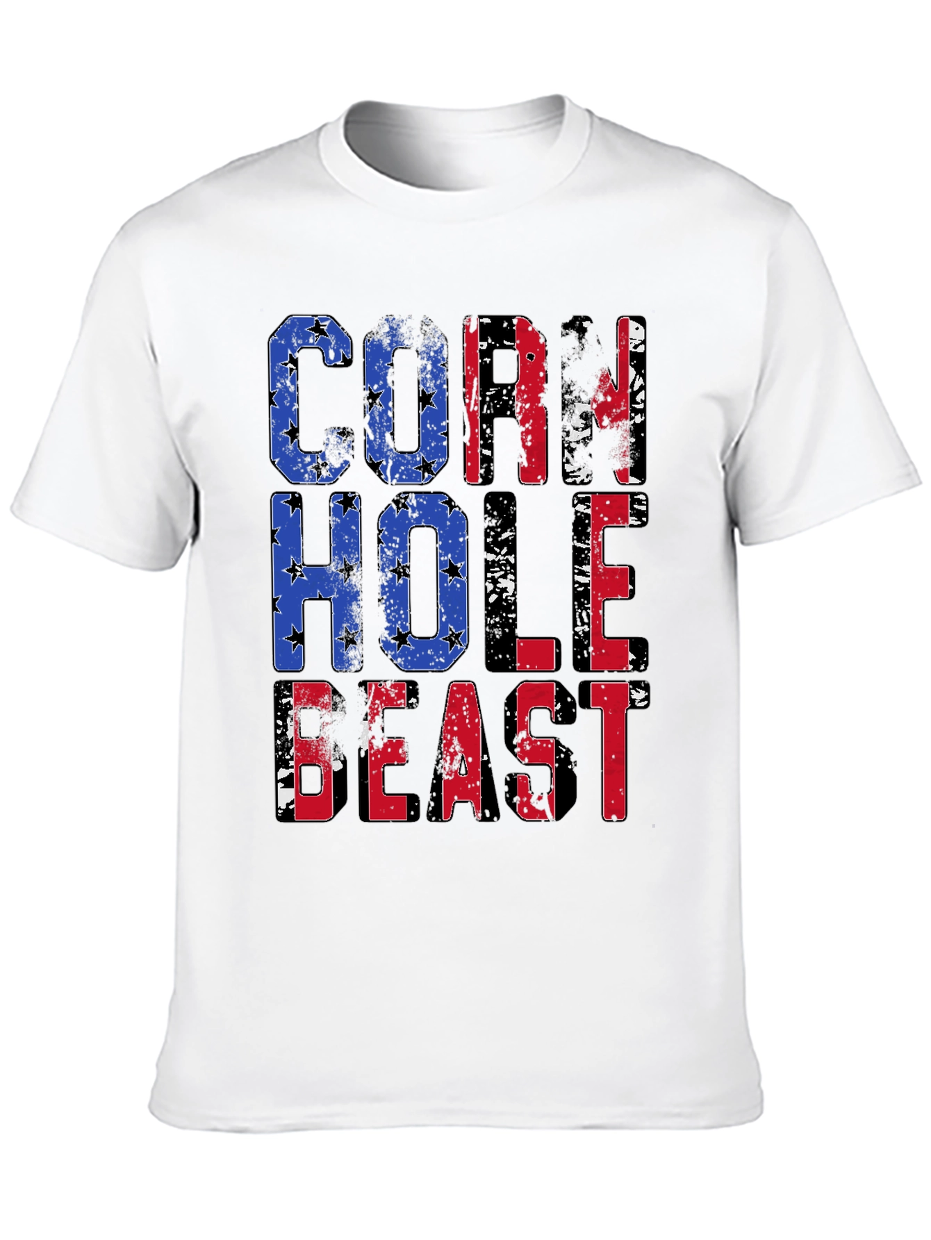 Cornhole Beast T-Shirt - Patriotic Design