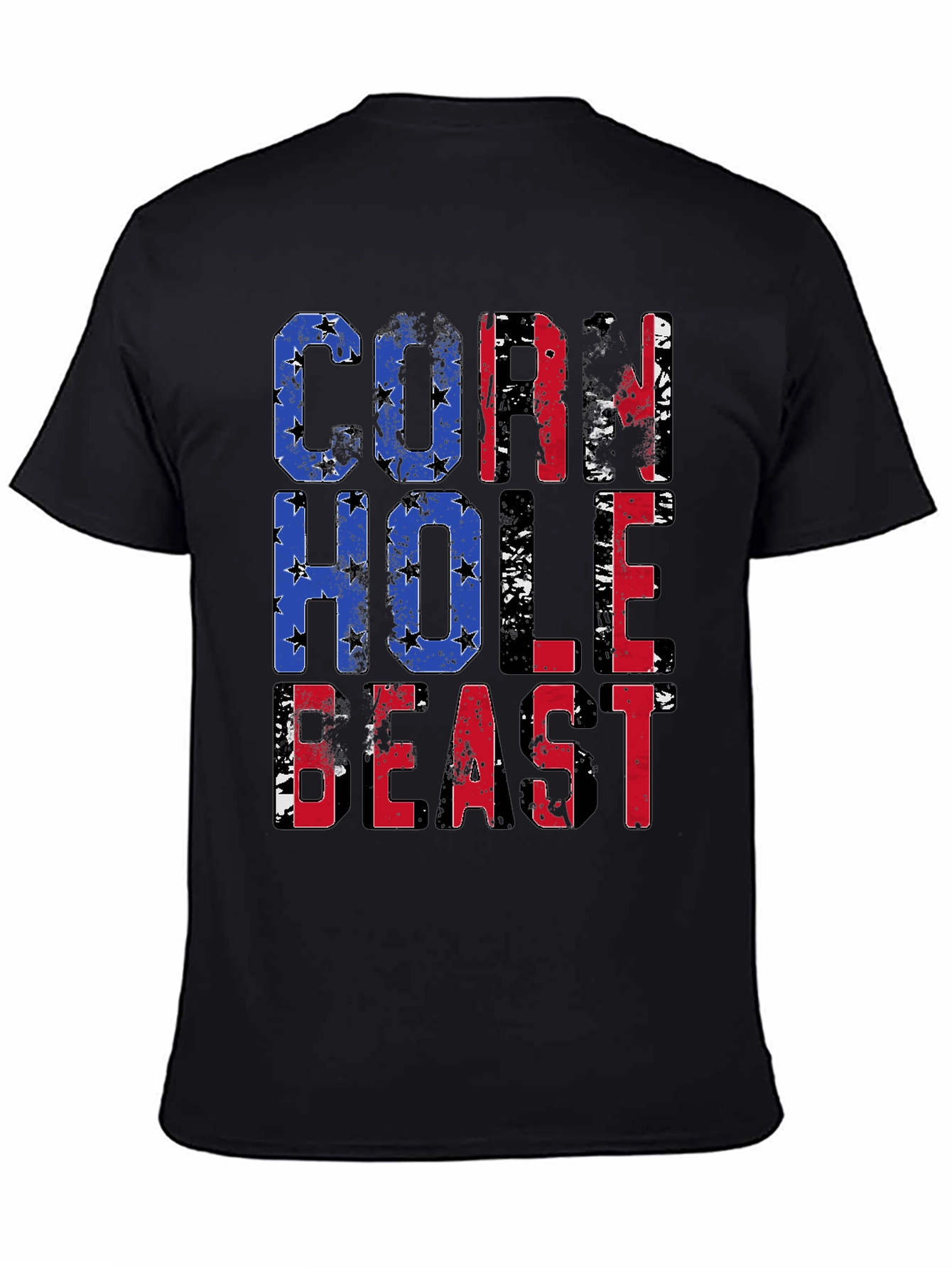 Cornhole Beast T-Shirt - Patriotic Design