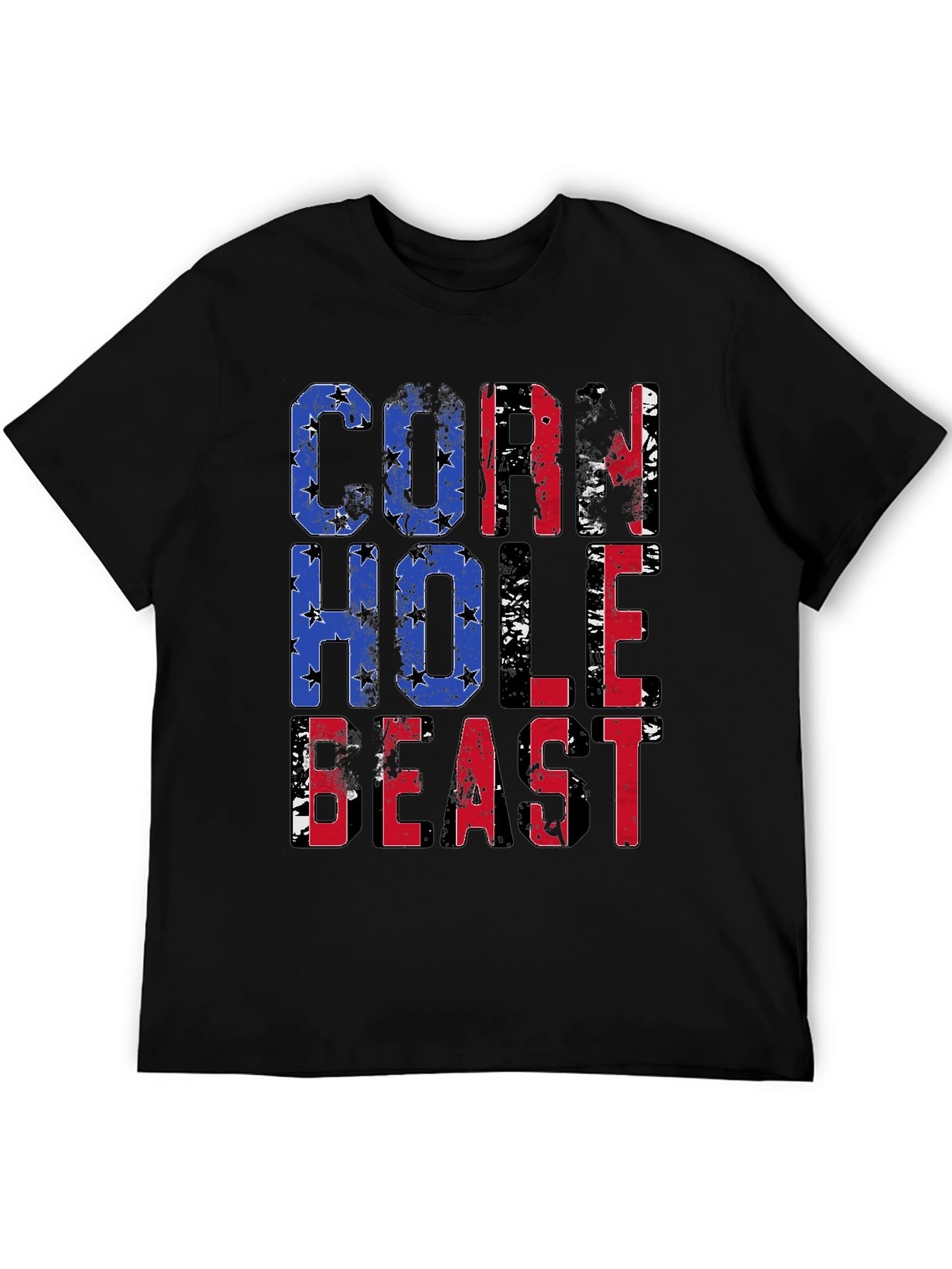 Cornhole Beast T-Shirt - Patriotic Design