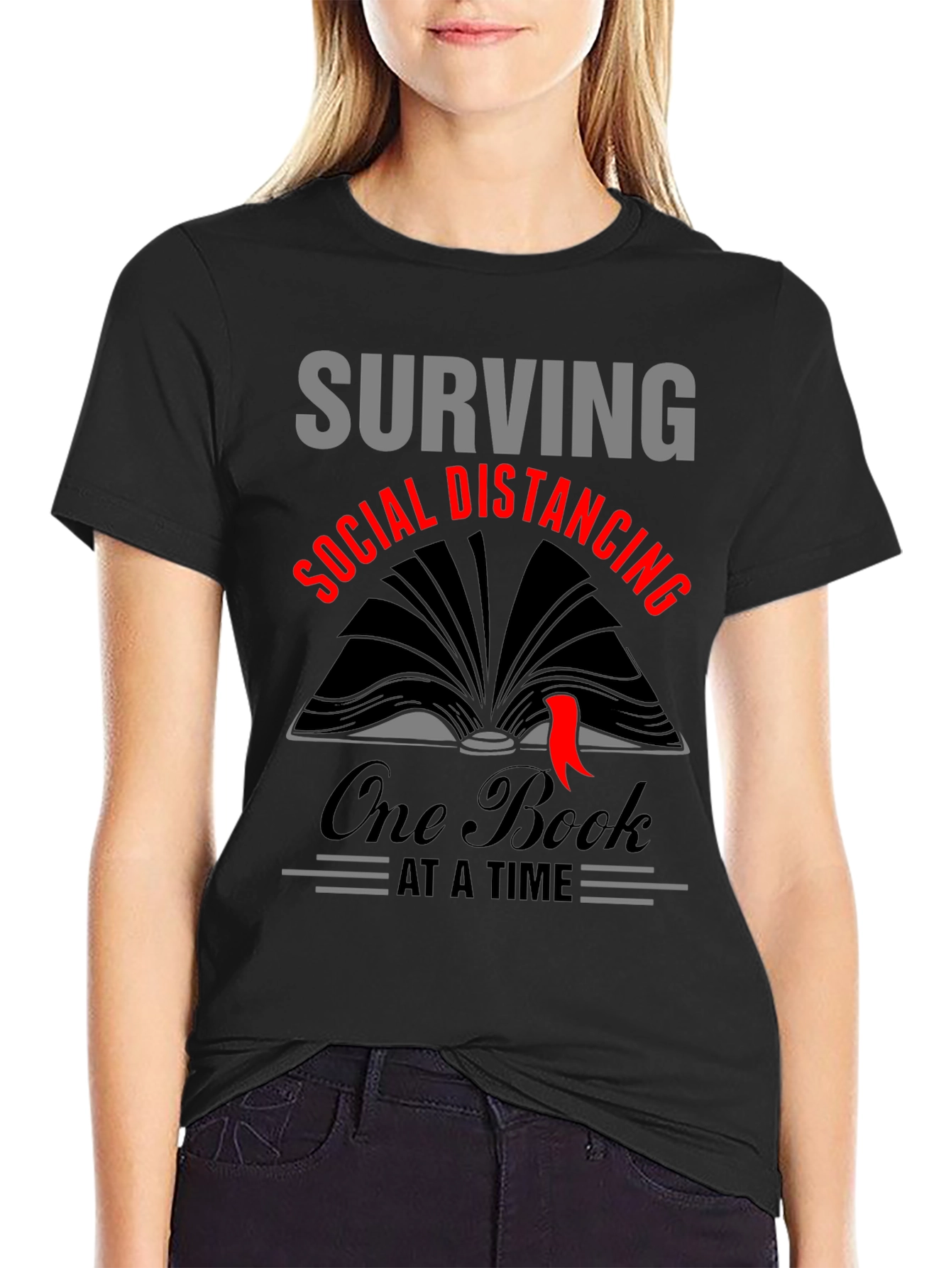 Surviving Social Distancing Book Lover T-Shirt