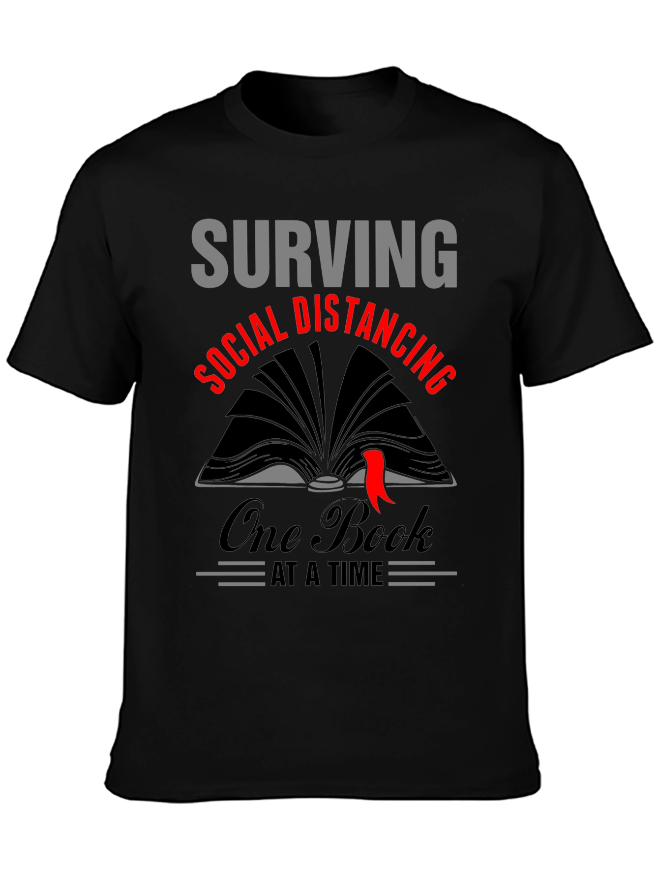 Surviving Social Distancing Book Lover T-Shirt