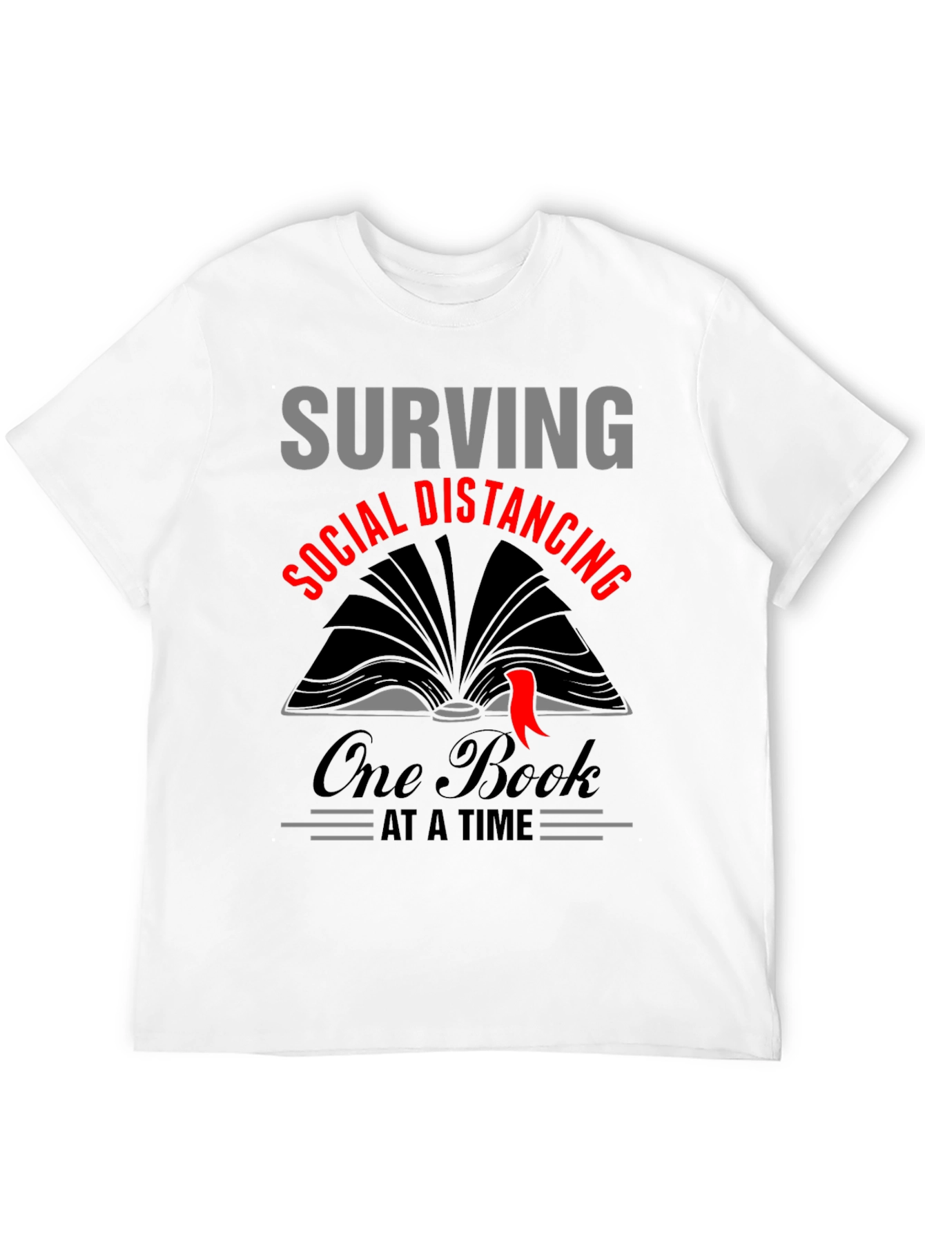 Surviving Social Distancing Book Lover T-Shirt